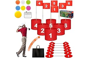 6 Holes Golf Practice Game Set for Kids and Adults