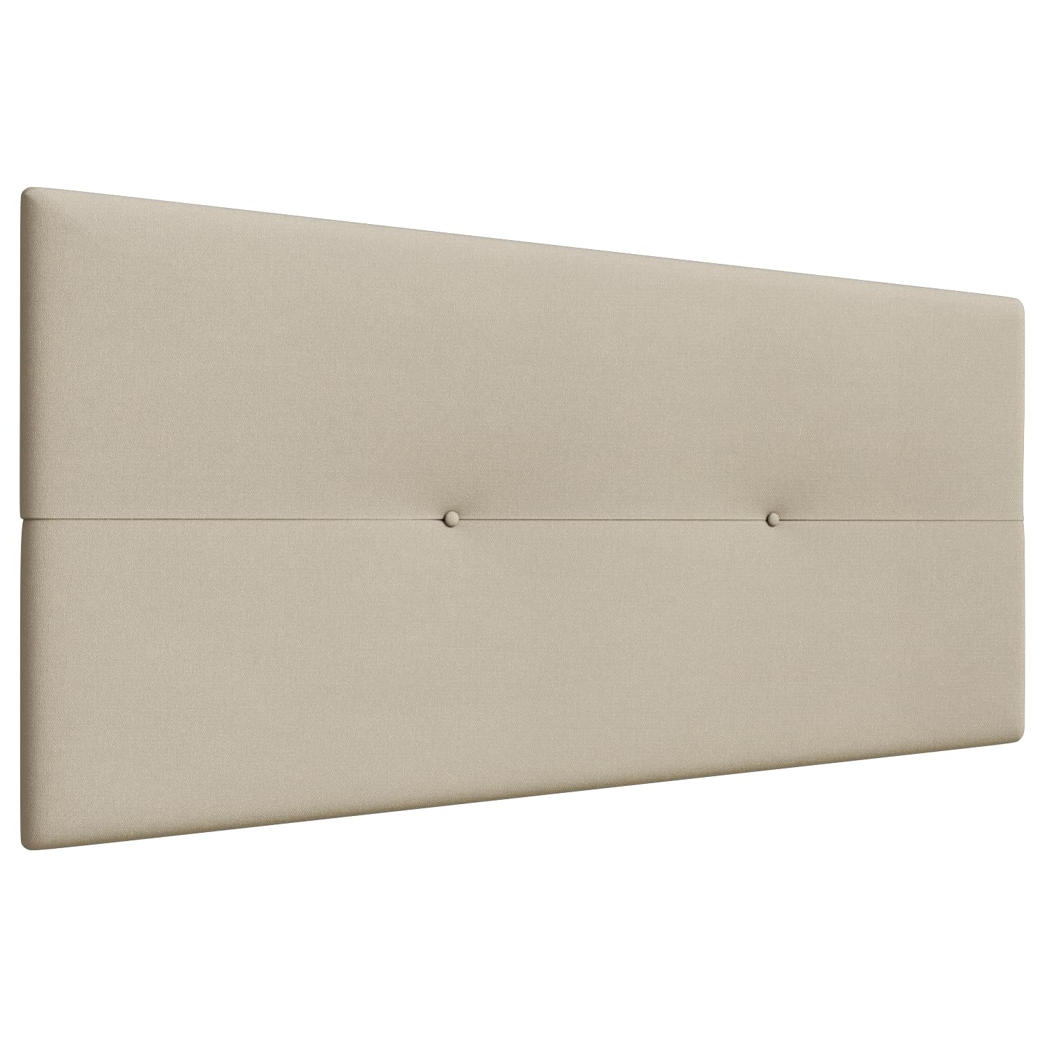 LA WEB DEL COLCHON Cabecero tapizado Julie para Cama de 135 (145 x 55 cms) Beige Claro Textil Suave