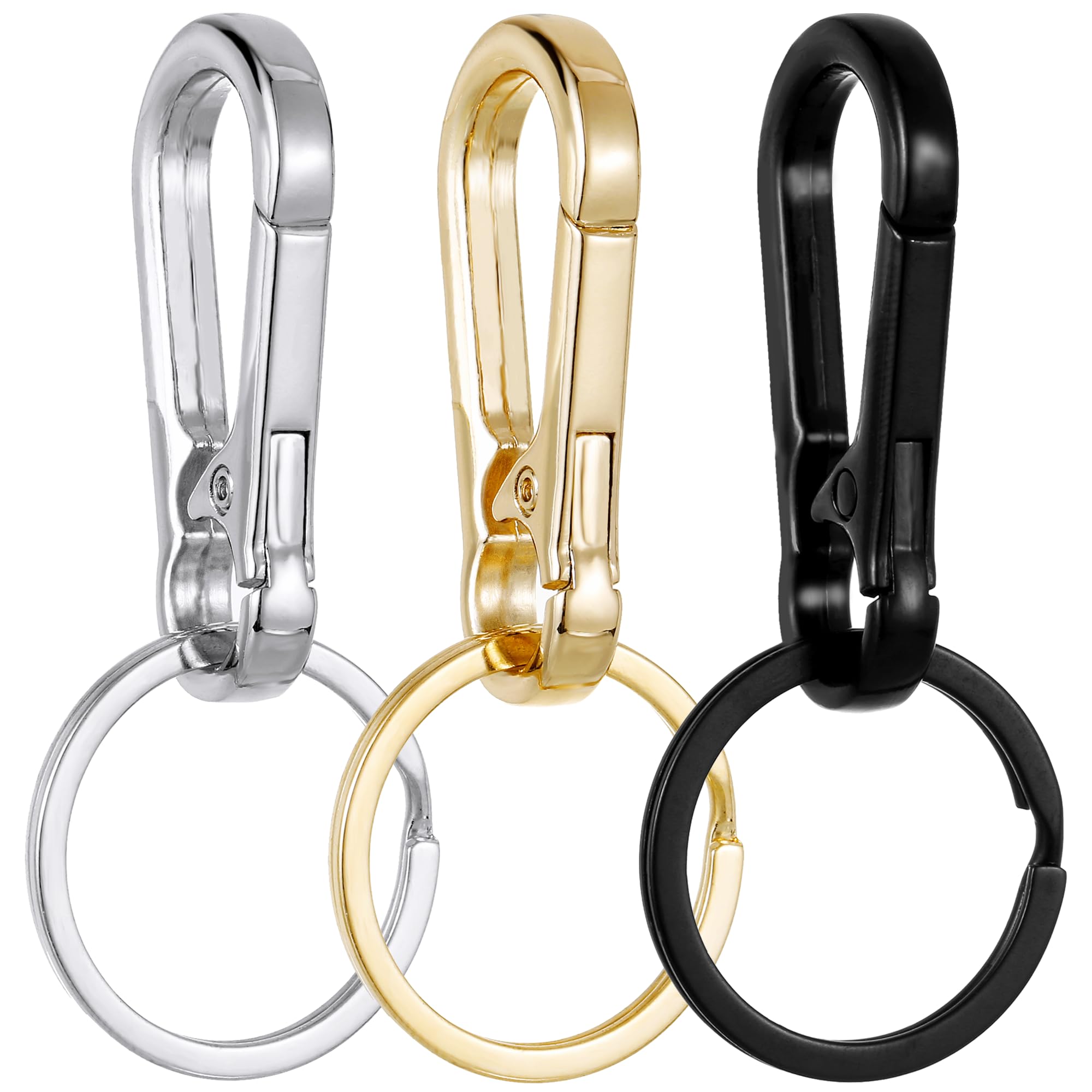 KAGNALMetal Keychains Keyring Key Chain Ring Clip Holder Organizer for Home Car Keys Key Finder Women Men