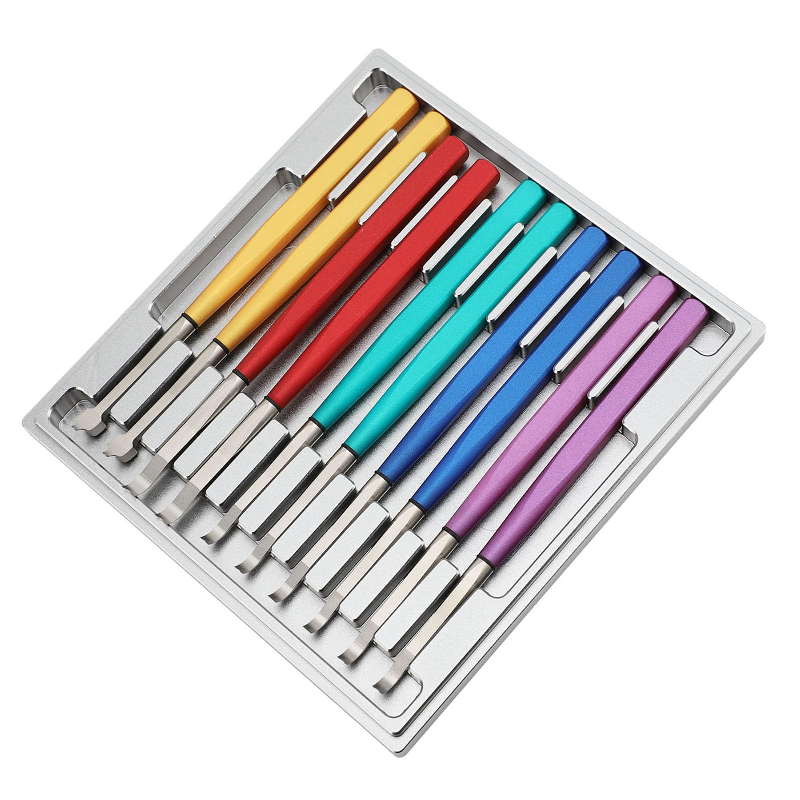 Fockety Kit de Reparación de Relojes, 10 Piezas de Extracción y Cambio de Tamaño de Eslabones de Reloj para Reemplazo de Pilas de Reloj, Juego de Destornilladores de Reparación de