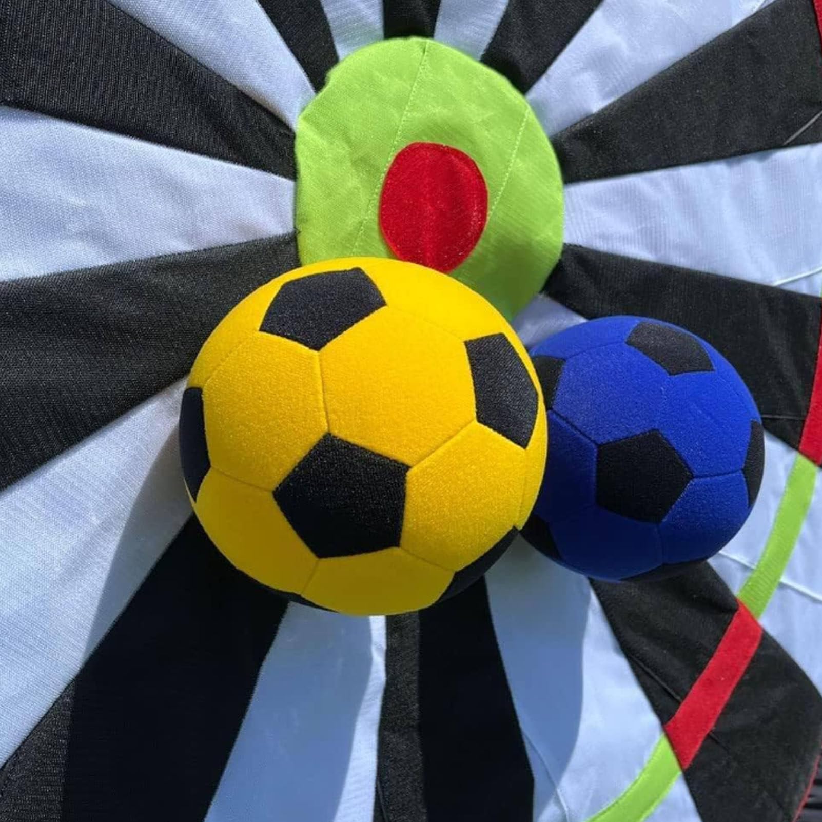 Diana de fútbol profesional para exteriores, diana inflable de alta adherencia con soplador de 370 W y 8 bolas, juego de dardos gigante para patios y fiestas, juego deportivo impermeable,4m
