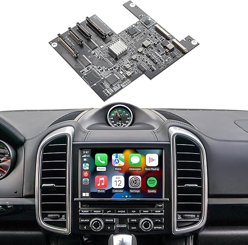 ISUDAR PCM 3.1 Carplay inalámbrico y Android Auto Módulo para Porsche Panamera Cayenne Macan Cayman Boxster 911 718 Soporte Cámara reversa Sensor de