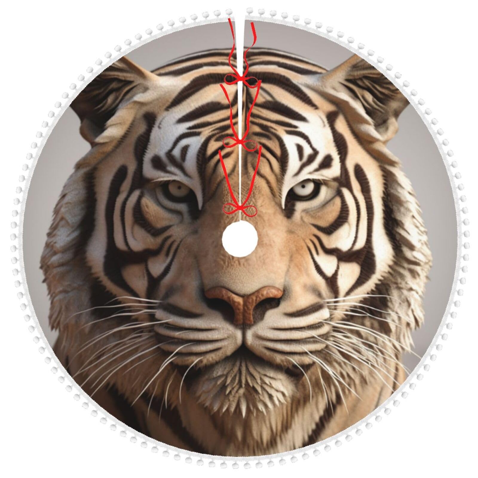 Tapis de sapin de Noël tigre 3D pour réchauffer l'ambiance de votre salon en fête