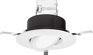 Lithonia Lighting RD 40K 90CRI MW M6 OneUp-6JBK Direct-Wire LED Recessed Downlight, 4000K/10.9W/870L, Round-Matte White