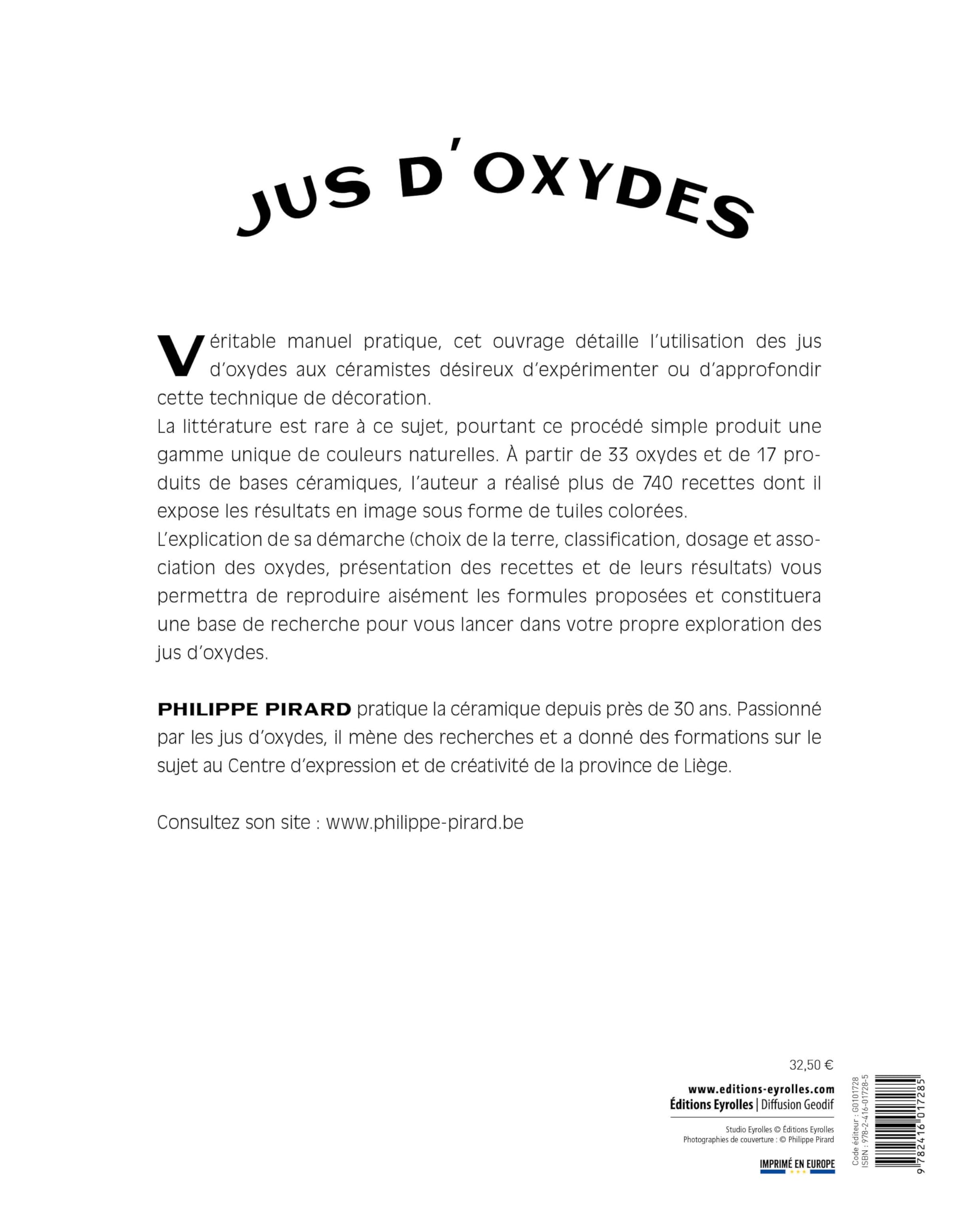 Jus d'oxydes: Plus de 740 recettes pour les céramistes