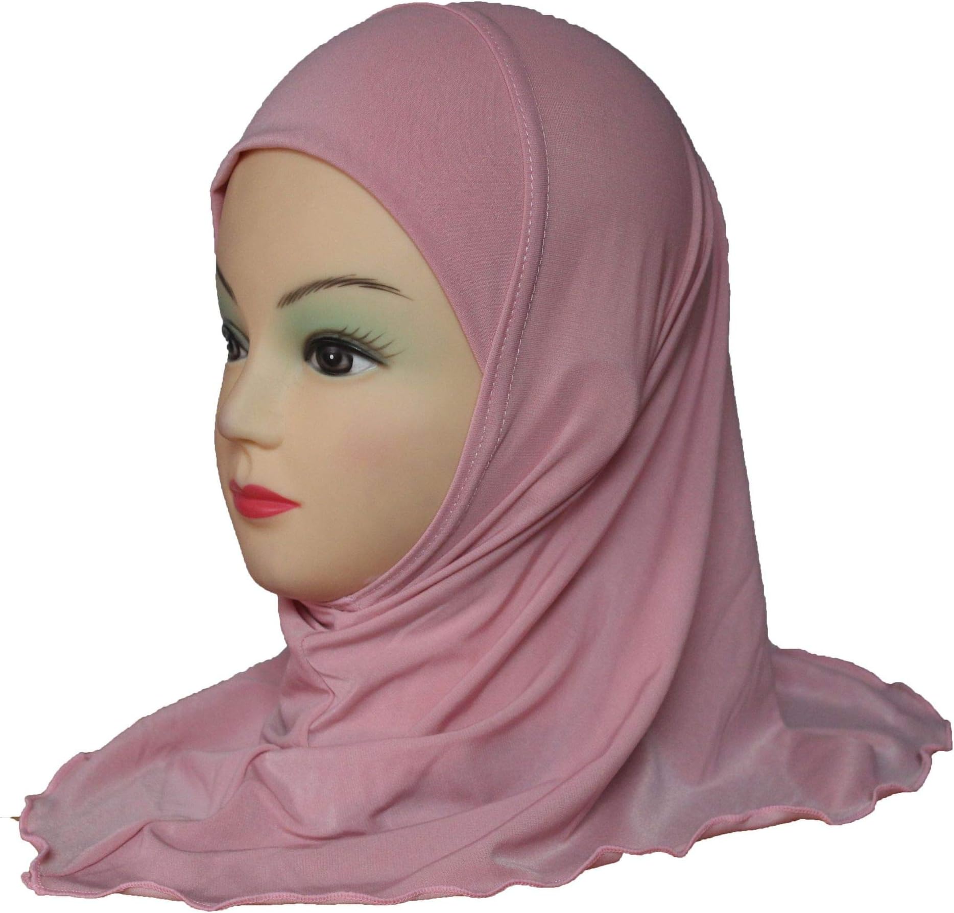 Girls Kids Muslim Hijab Islamic Arab Scarf Shawls No Decoration Soft and Stretch age 2-6