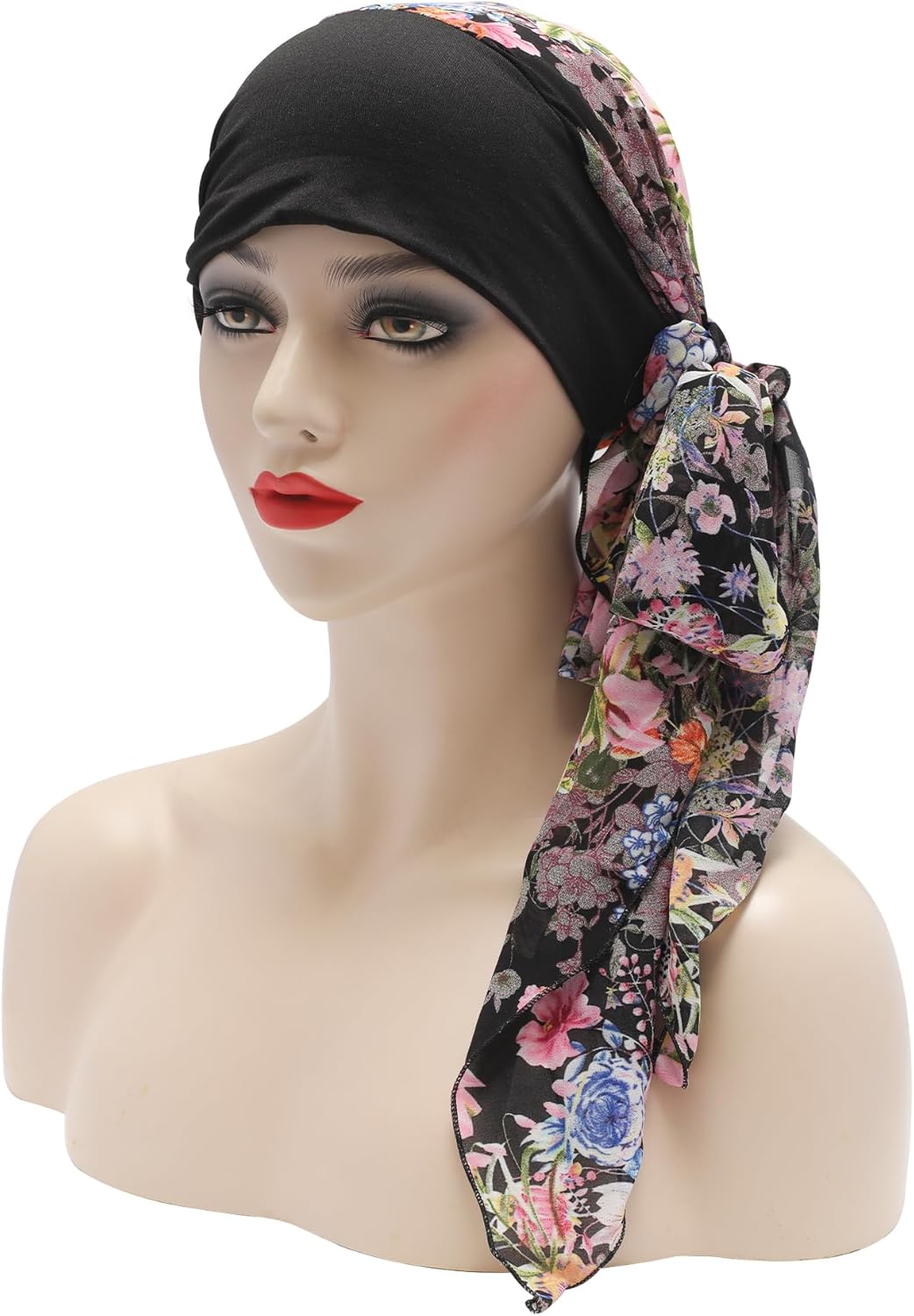 ZLYC Chemo Headwear Head Scarf Headwraps Long Head Covering Lightweight Beanie for Women - Image 8