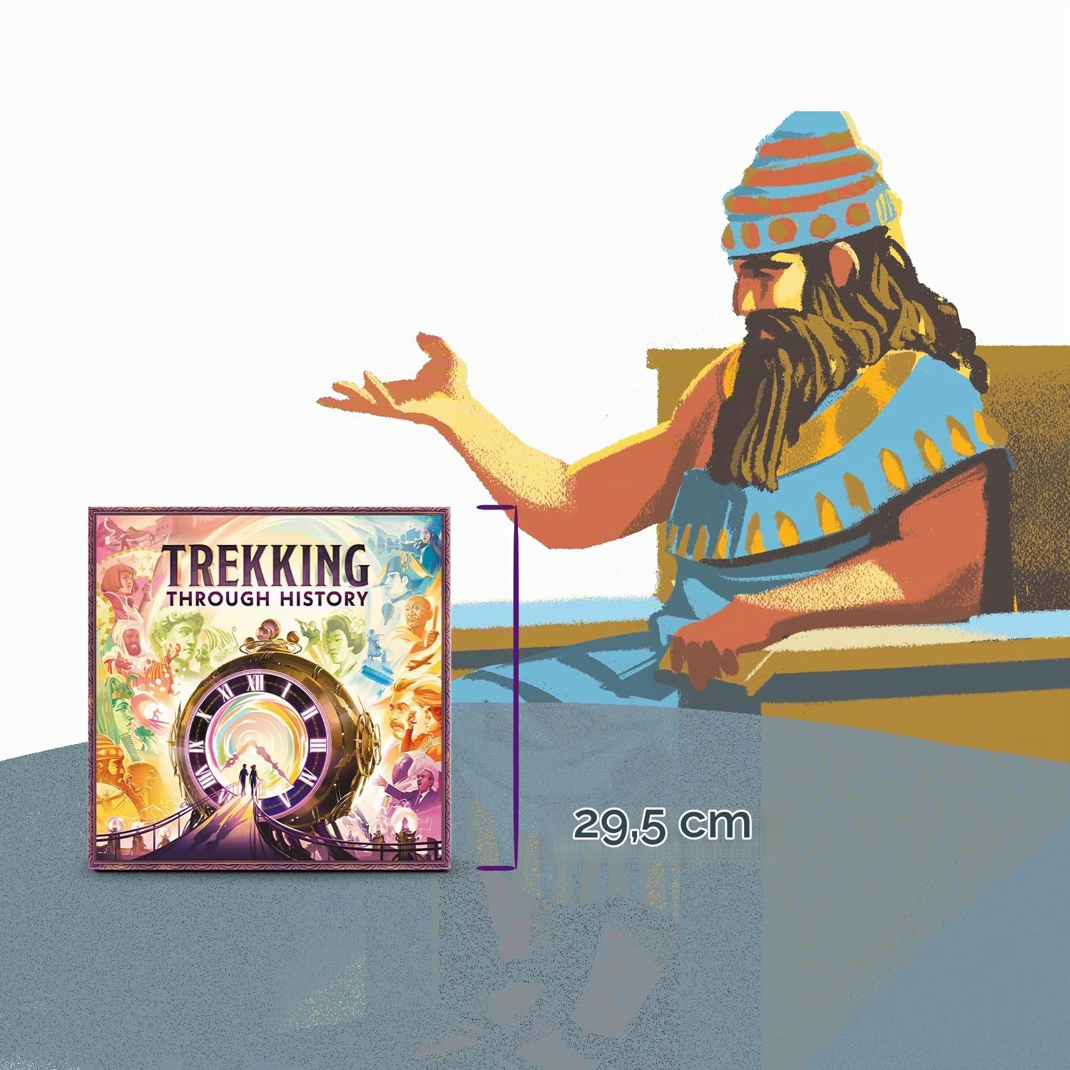 Asmodee Trekking Through History, Gioco da Tavolo, 1-4 Giocatori, 10+ Anni, Edizione in Italiano