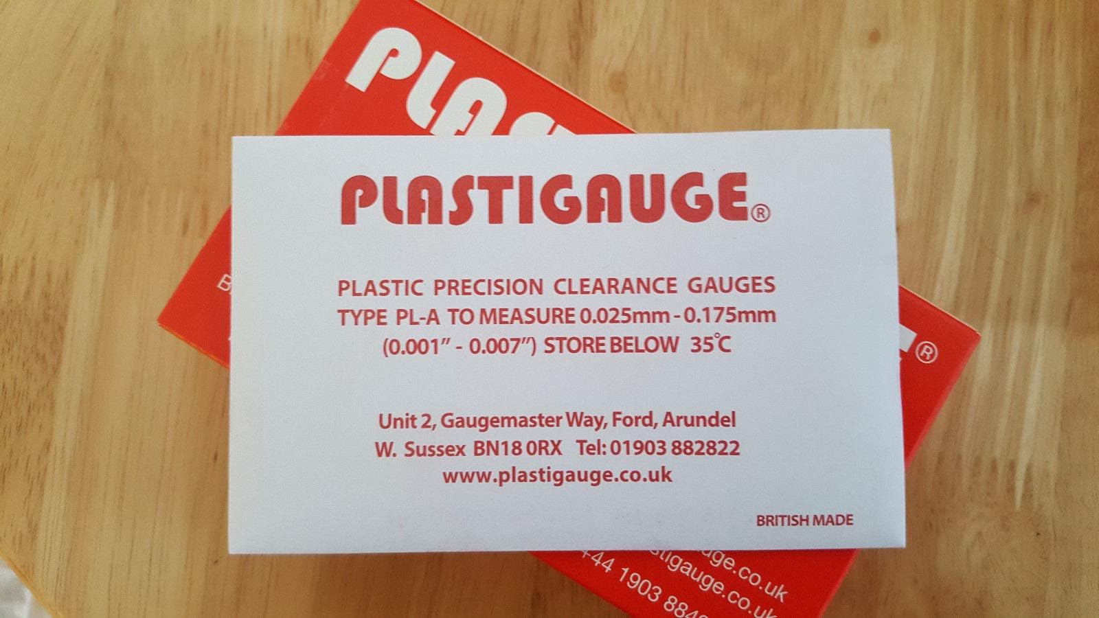 Plastigauge Engine Bearing Clearance Gauge