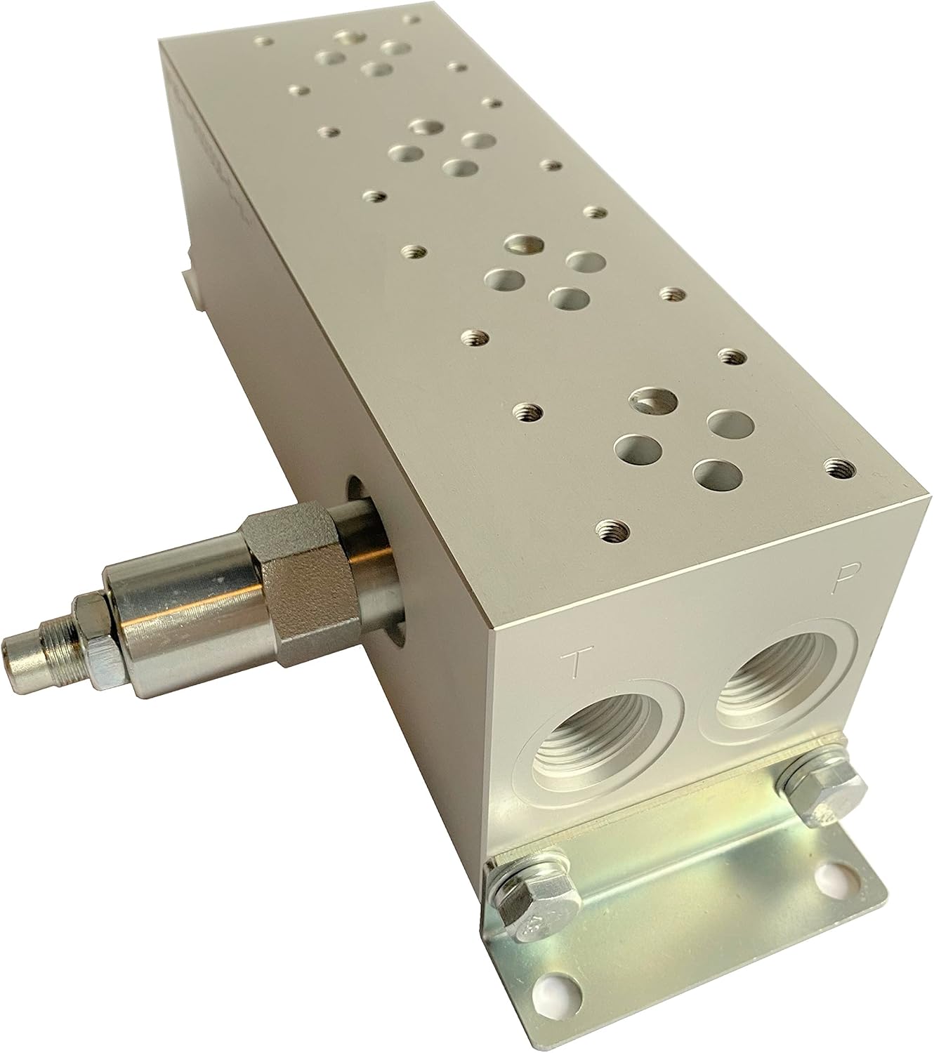 Hydraulic Parallel Valve Manifold Aluminum D03 NG6 Cetop 3 subplate pattern (With Pressure Relief valve, 4 stations)