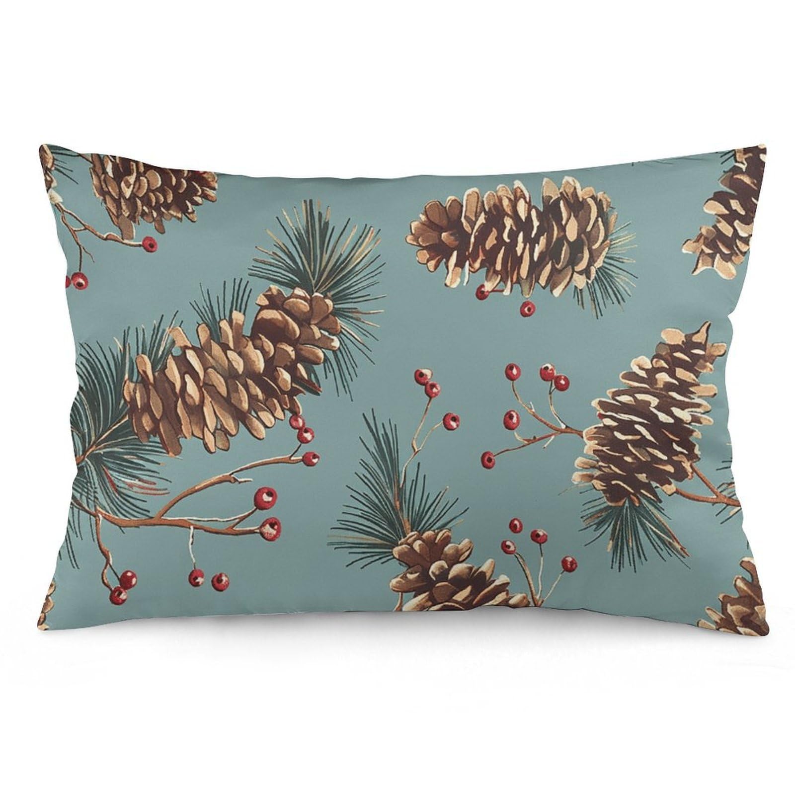 NTVOWPZO 2 Pack Decoration Throw Pillow Covers 20"x30" Pillowcases Covers with Pine Cones Pillowcases Modern Farmhouse Home Decor Sofa Cushions Covers for Couch Bed Living Room