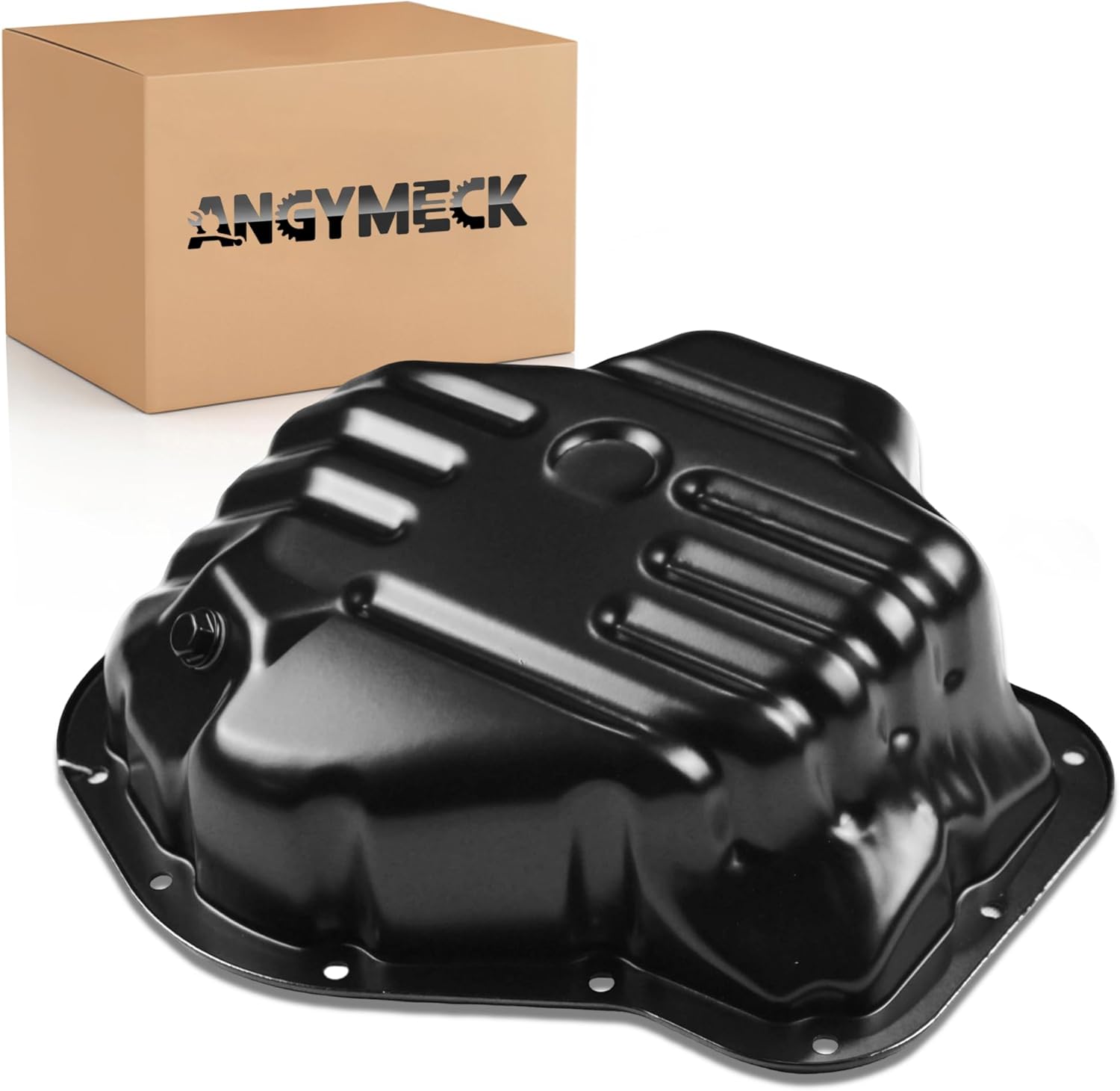 Lower Engine Oil Pan Sump with Drain Plug Compatible with Toyota Camry 2007-2011, RAV4 2006-2008, Solara, Scion xB, Lexus HS250h 2.4L, Replace 264-319, 121010H050