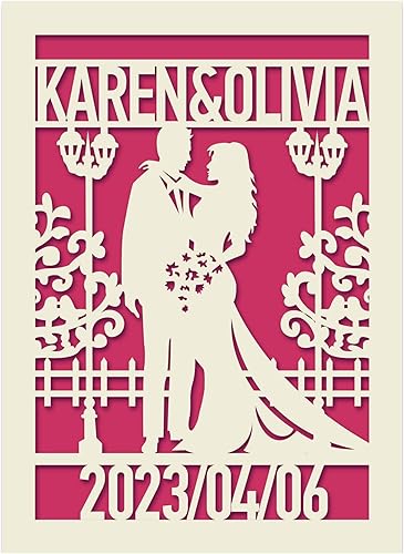 Miniatura 7 de EDSG Tarjetas de boda personalizadas para novios, tarjetas de felicitación para el día de la boda, tarjetas de felicitación con cualquier nombre y