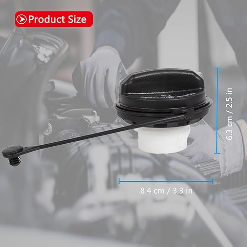 Miniatura 7 de Tapa de llenado de depósito de combustible para Ford Crown Victoria E-150 Wagon Econoline E-250 E-350 Super Duty E-450 Escape Expedition Explorer