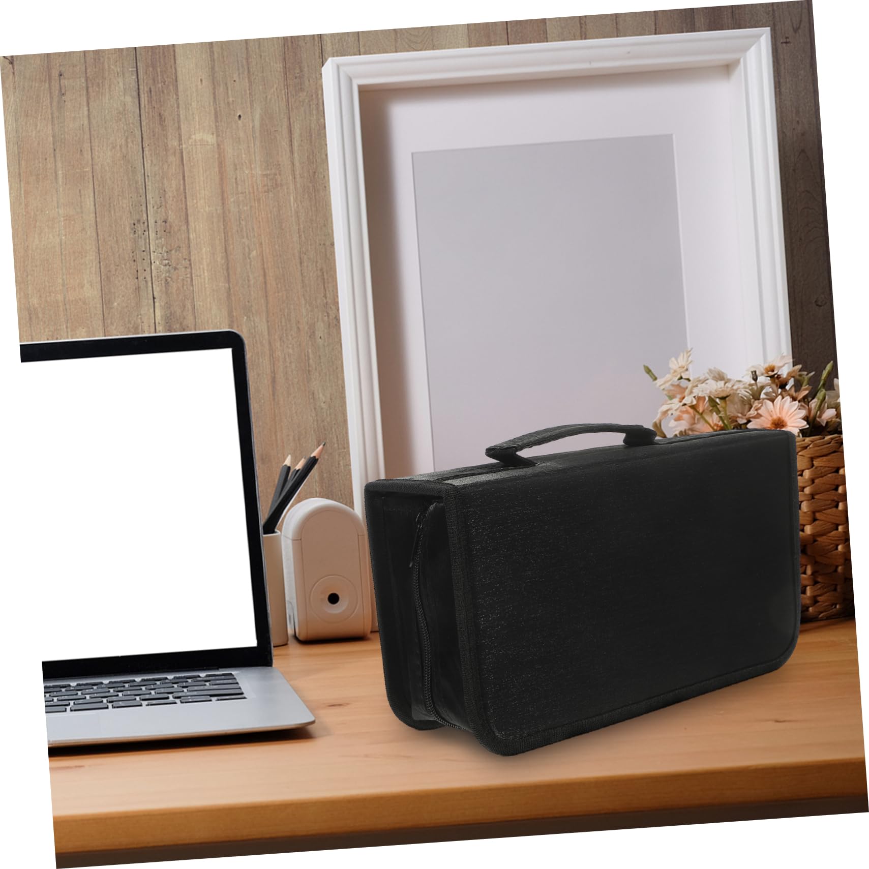 ULTECHNOVO 3pezzi Custodia Per Cd e Dvd Organizer Portatile Capacità Design Elegante e Compatto Protezione Da Graffi Perfetta Per Casa e Viaggi
