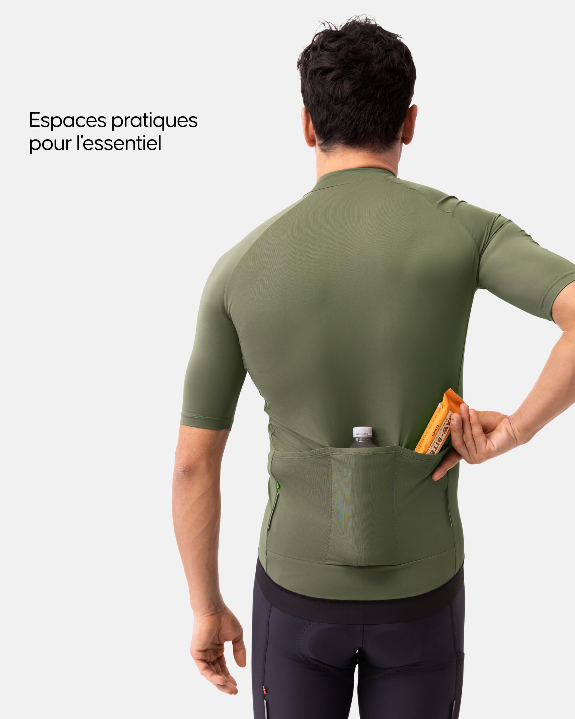 DANISH ENDURANCE Maillot Cyclisme Manches Courtes, Poches Arrières, Respirant & Léger, Vélo Homme