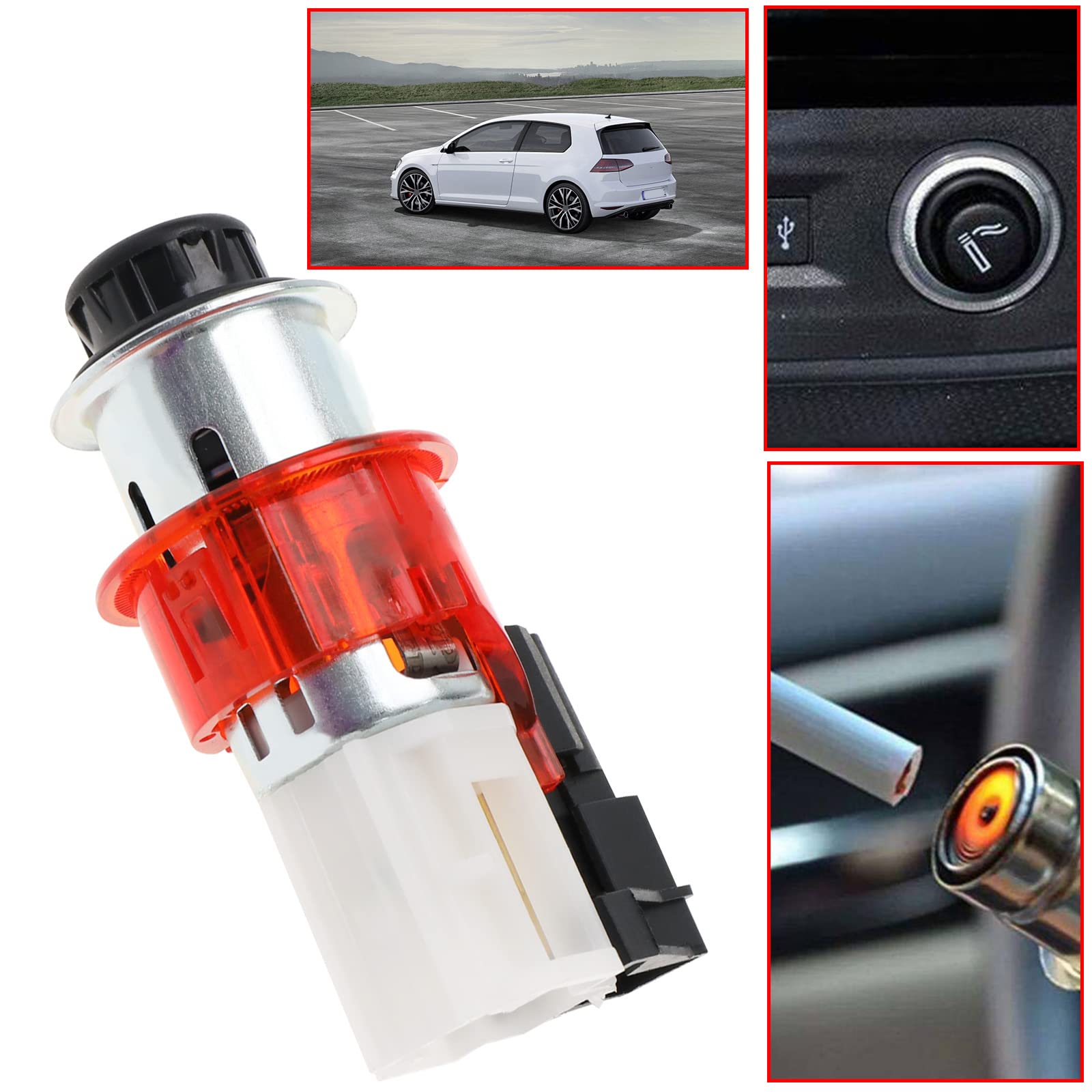 Sostituzione presa accendisigari 1J0919341A 1J0919307 1J09193079B9 Compatibile con elemento accendisigari Volkswagen