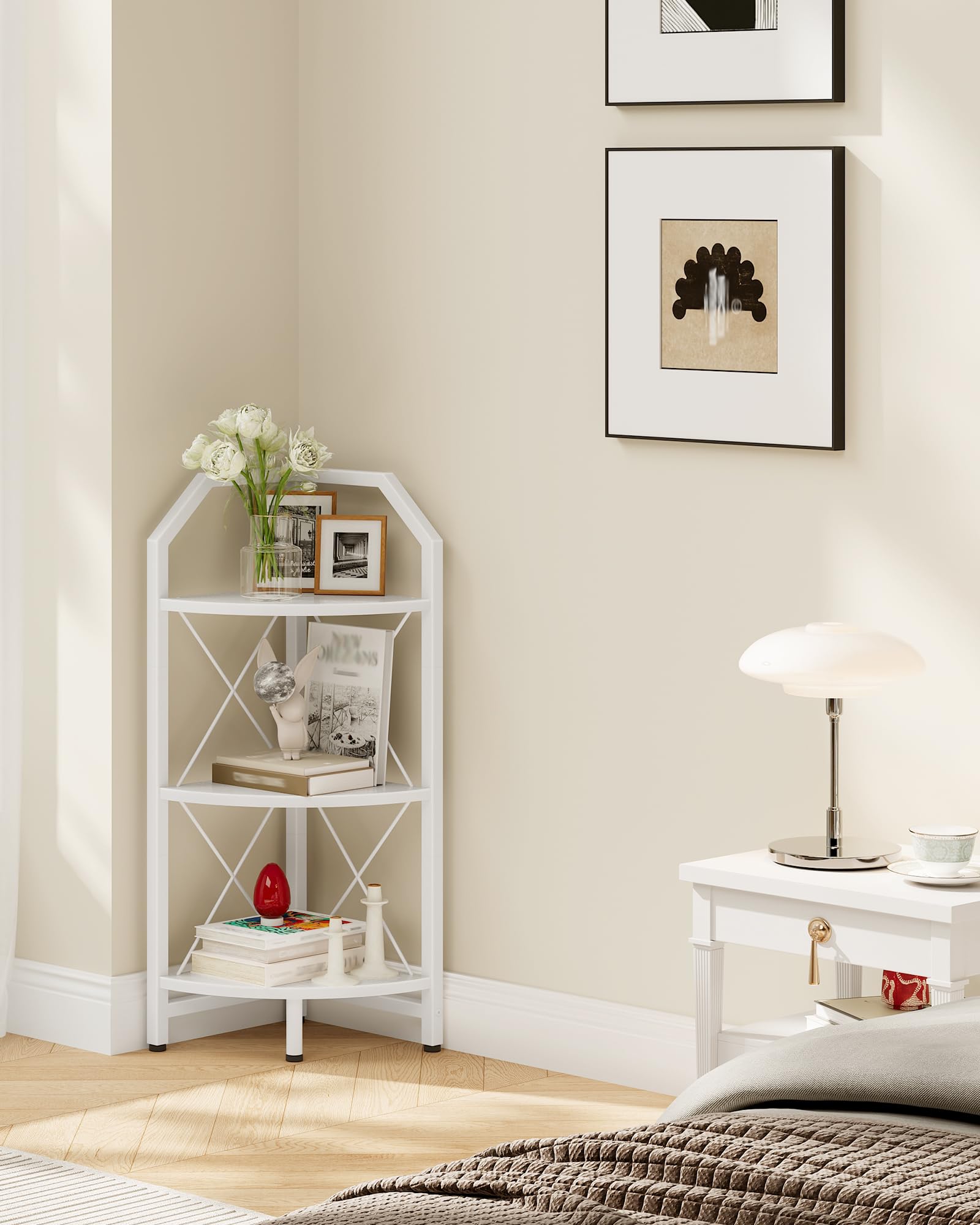 Amazon.com: CHOEZON 3-Tier Corner Shelf, Industrial Corner
