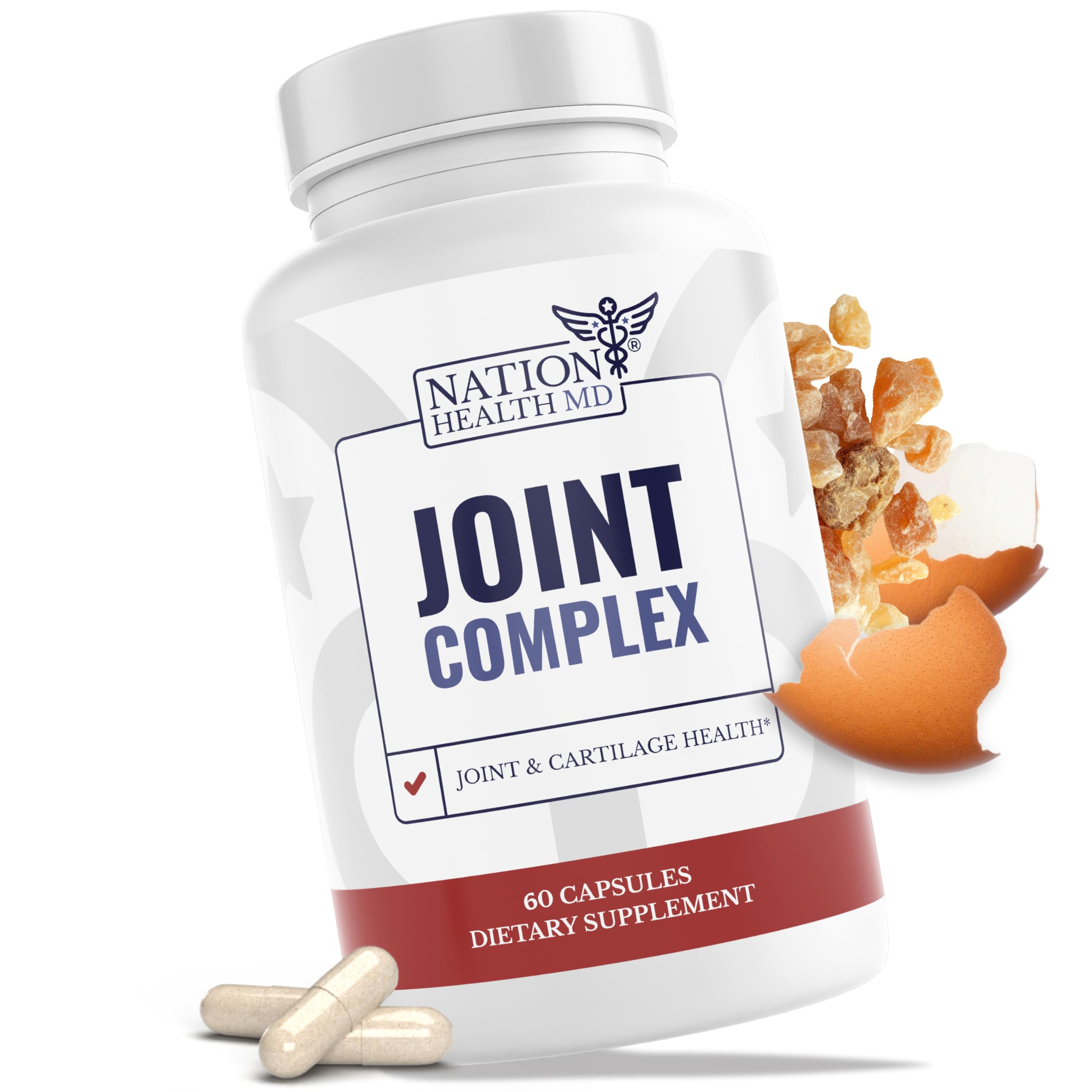 Joint Complex Joint Support Supplement with Turmeric, NEM, Boswellia & Collagen