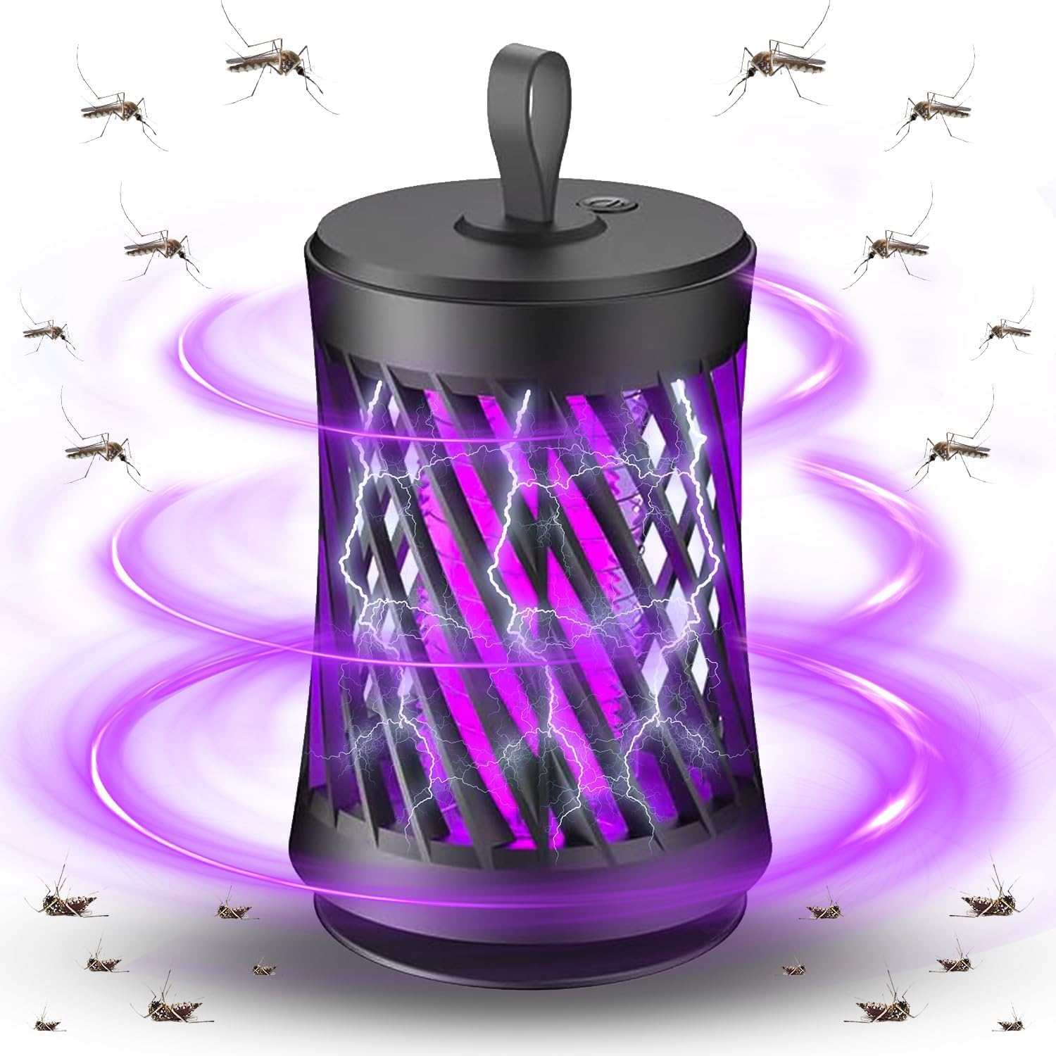 Electric Bug Zapper, 1 Pack Mosquito Killer Lamp Electric Insect Fly Zapper Trap Insect Catcher for Indoor and Outdoor UV Light Mosquito Catcher Repellent Mosquito for Bedroom, Yard