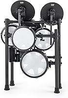 Vista 16 de Alesis Nitro Max Kit - Juego de batería eléctrica con almohadillas de malla silenciosas, caja de doble zona de 10 pulgadas, Bluetooth, más de 440