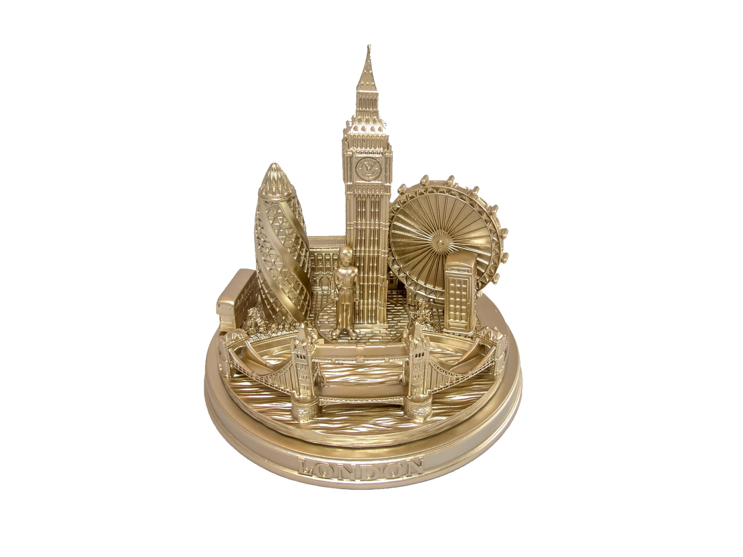 London City Skyline 3D réplique or rose 13,7 cm pour sublimer votre salon