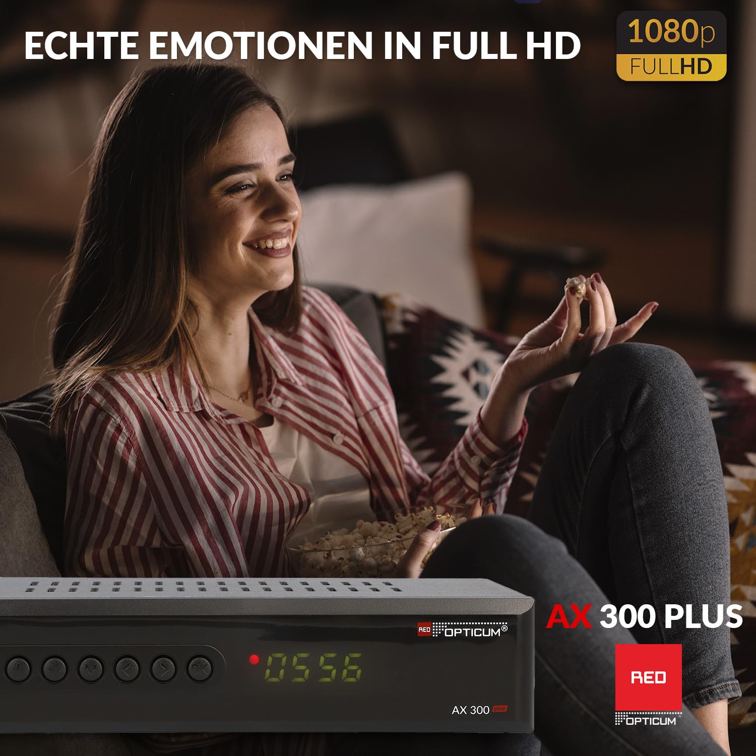 RED OPTICUM AX Atom 4K UHD digitale satellietontvanger met PVR