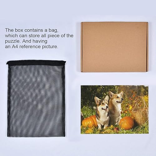 Miniatura 6 de Rompecabezas de perro Welsh Corgi Pembroke de 500 piezas para adolescentes y adultos, 20.5 x 14.9 pulgadas
