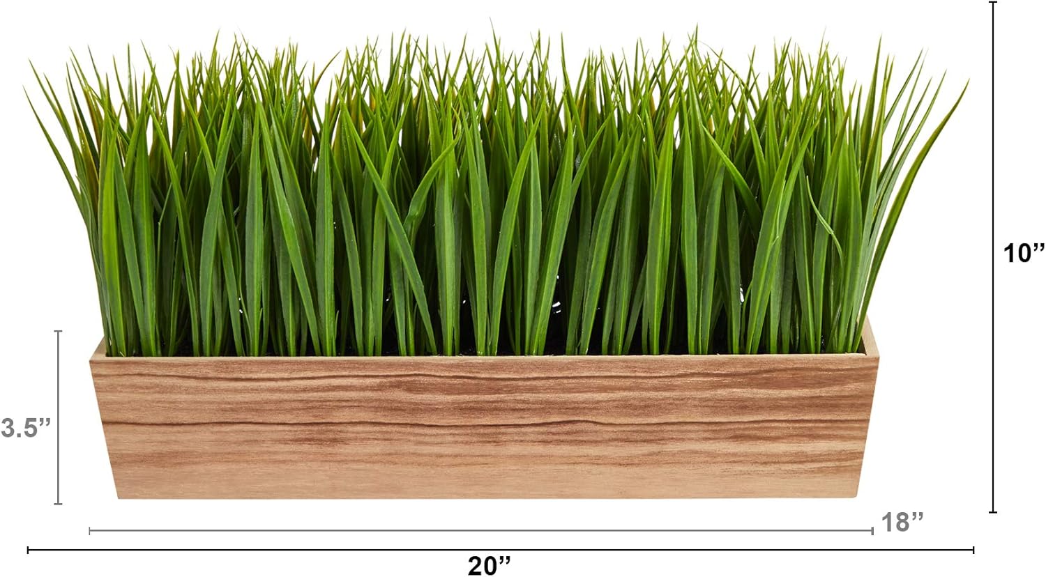 Nearly Natural 20in. Vanilla Grass Artificial Plant in Decorative Planter