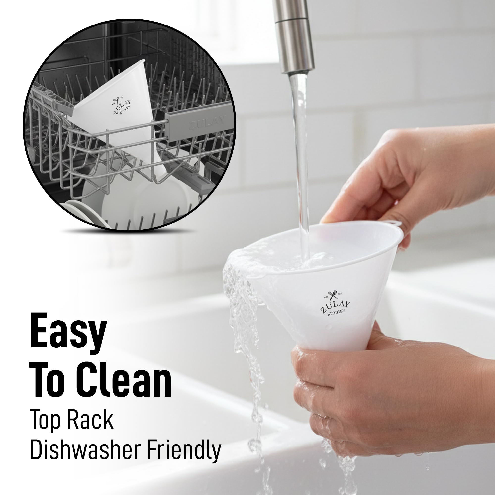 漏斗3個セット Amazon.co.jp: Zulay Kitchen プラスチック製漏斗3点セット - L、M、S