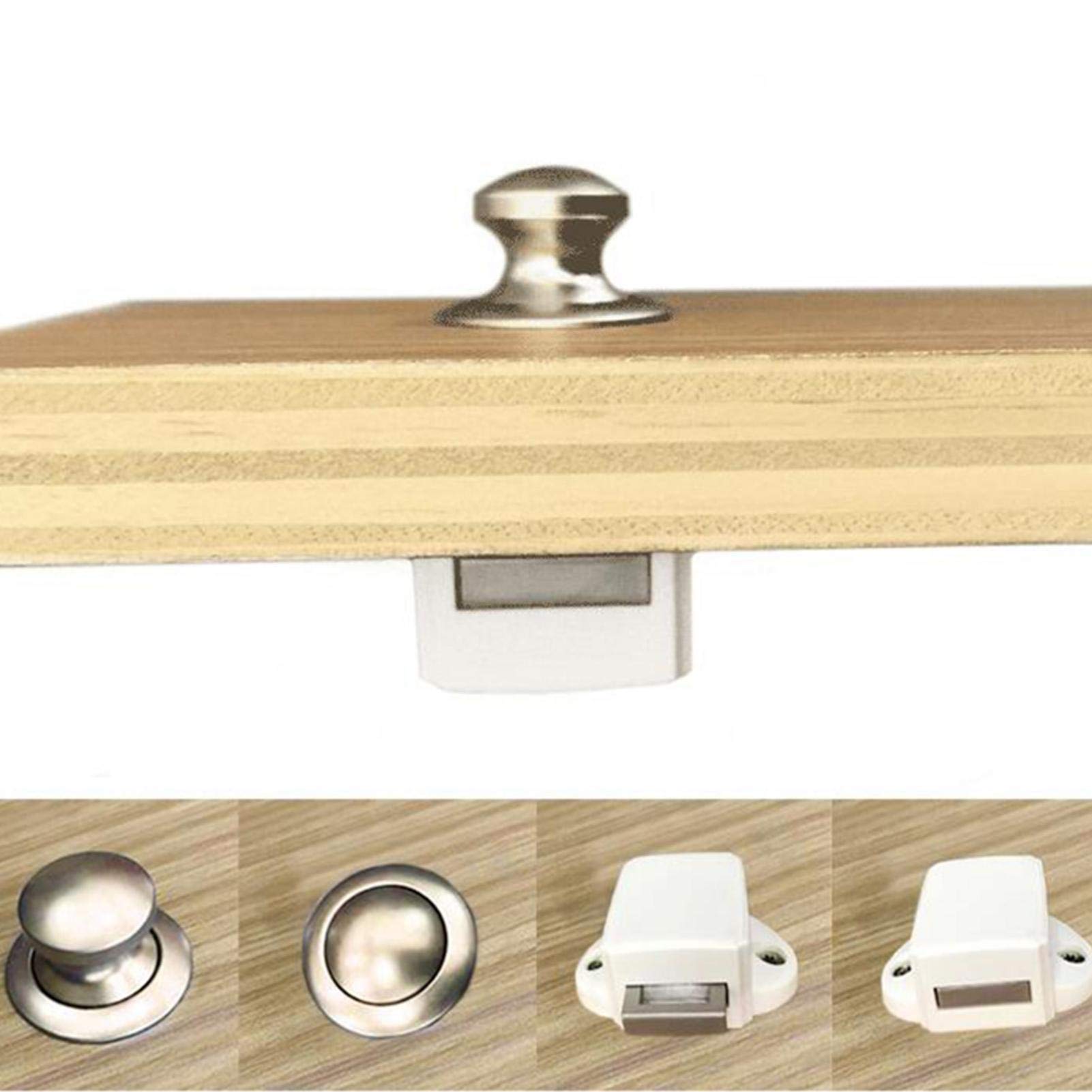 Amazon.co.jp: プッシュボタンキャッチロック-プッシュタイプの