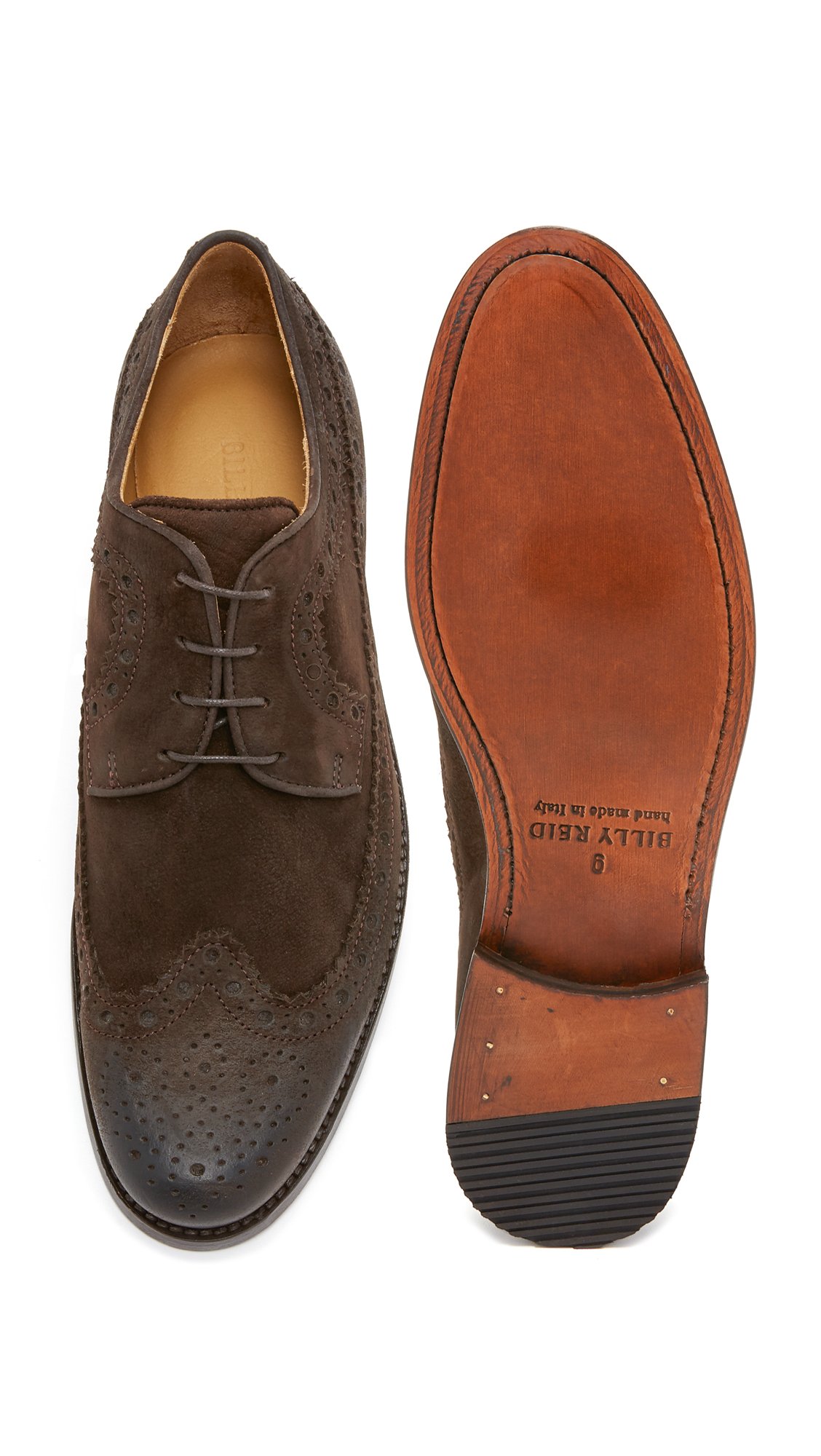 Billy Reid Mens Butz Wingtip Shoe Dark Brown 9 D  display picture 3