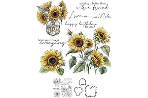 Spring Series Blooming Sunflowers Stampin Up Stamps and Dies for Card Making