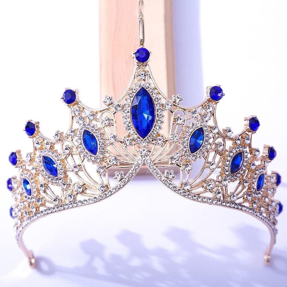 Ladies Crystal Tiara for Women, Rhinestone Bridal Crown, Elegant Headdress for Weddings, Proms, Parties, and Special Occasions