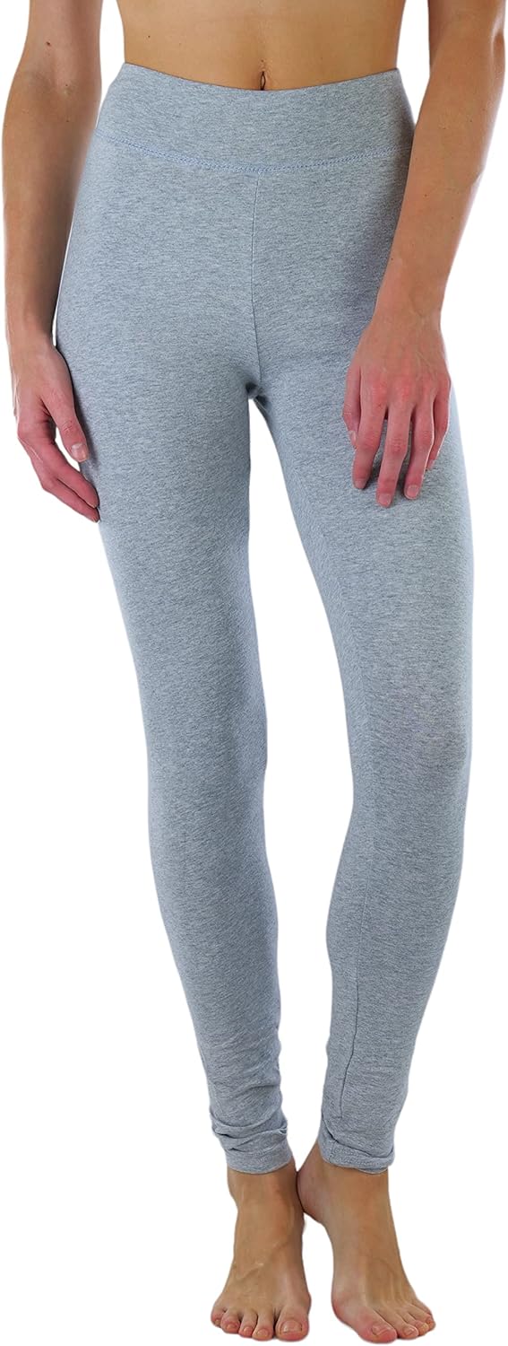 ToBeInStyle Women's Single Medium Weight Breathable Cotton-Spandex Leggings - Image 3