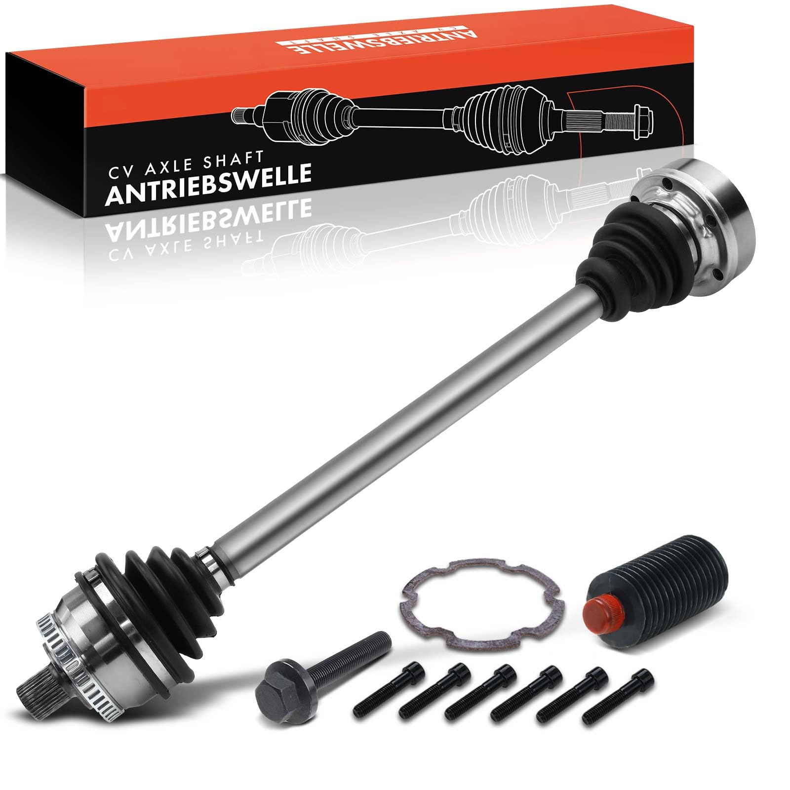 Frankberg Eje motriz Eje de transmisión Caja de cambios manual Eje delantero Derecha con ABS-Ring Compatible con A4 8D2 Superb I 3U4 P.a.s.s.a.t 3B2 3B3 Replace# 8D0407272AQ
