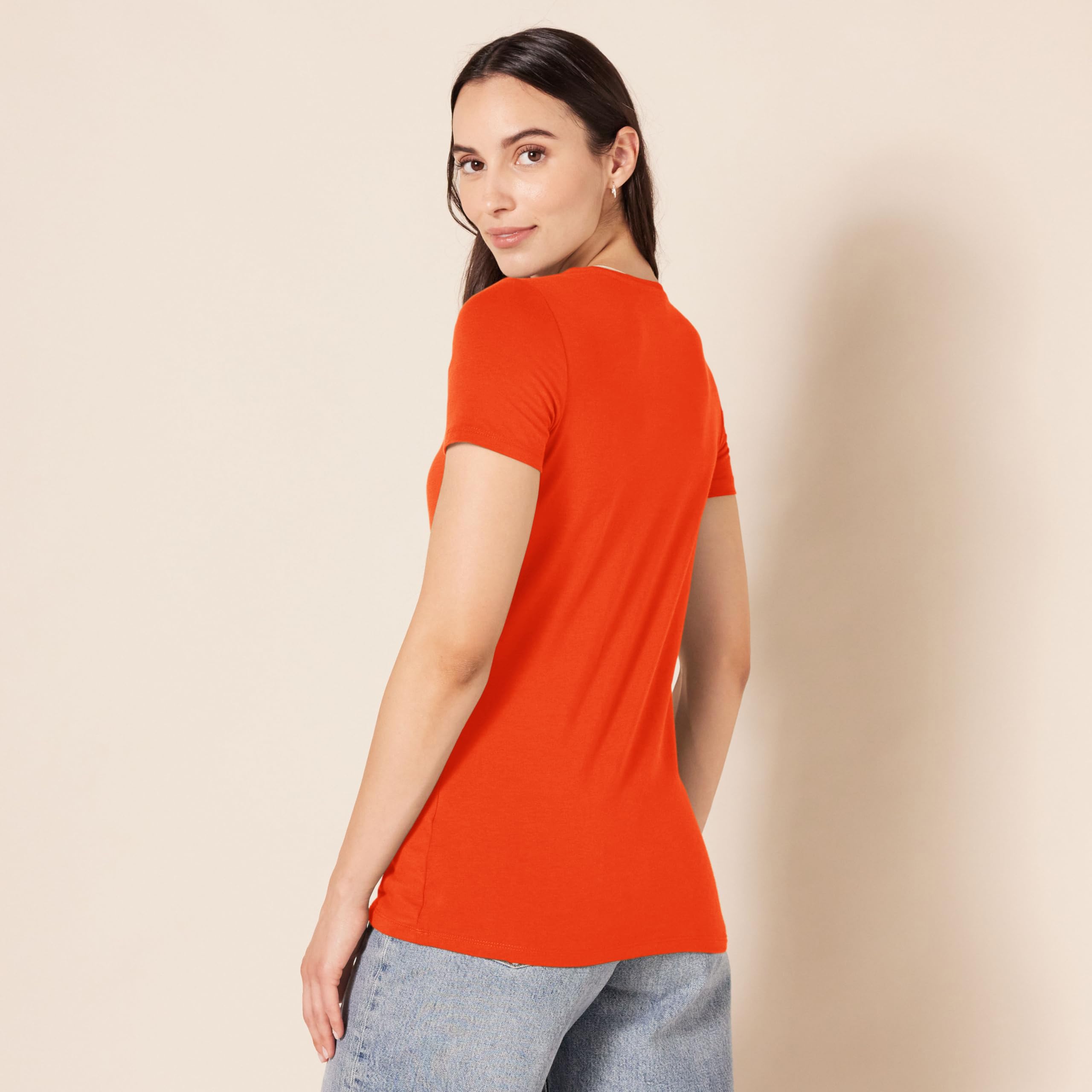 Amazon Essentials Women's Regular-Fit Short-Sleeve T-Shirt (Crewneck and V-Neck Options), Multipacks — view 239