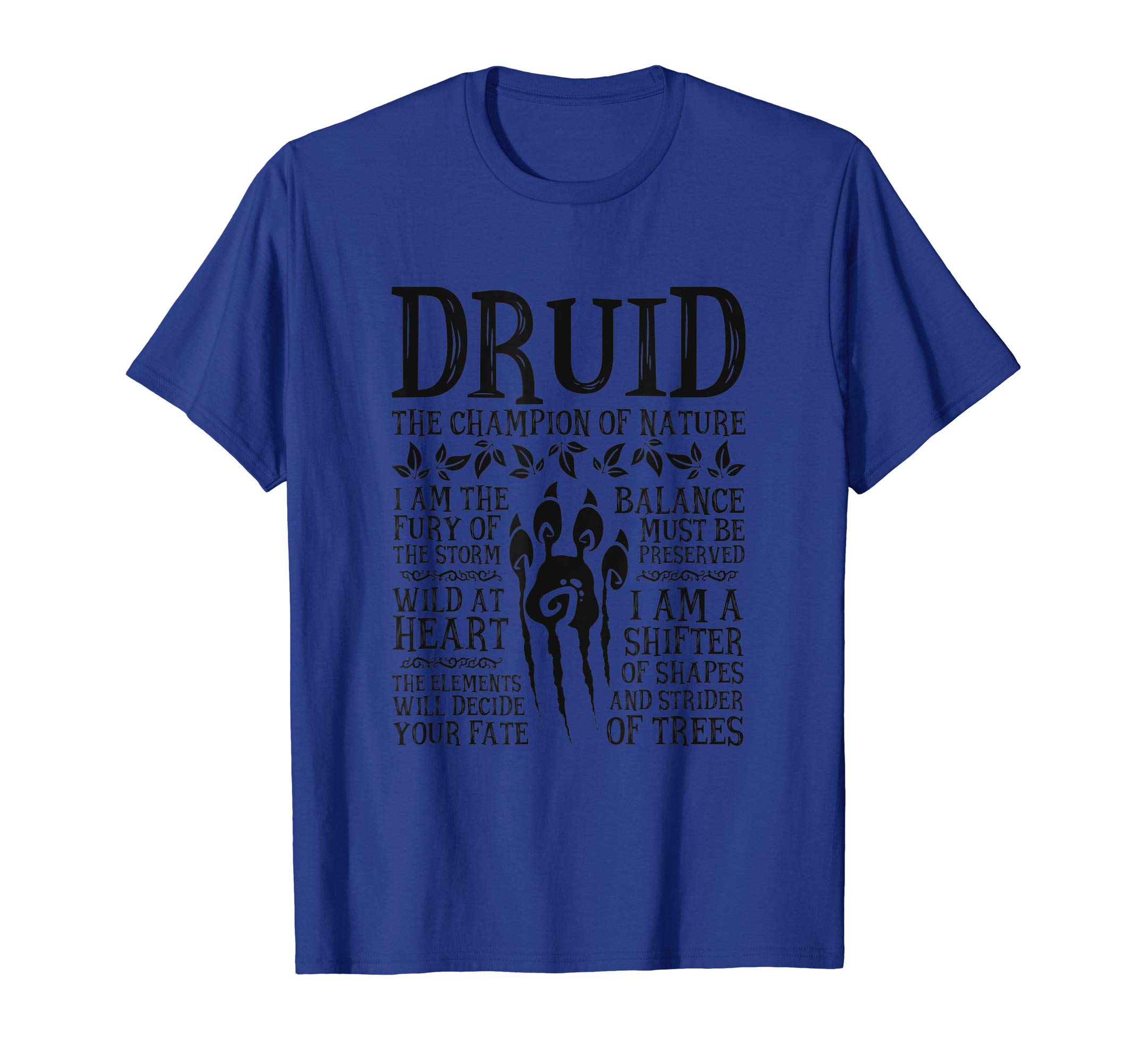 Druid, The Champion of Nature - RPG Class T-Shirts