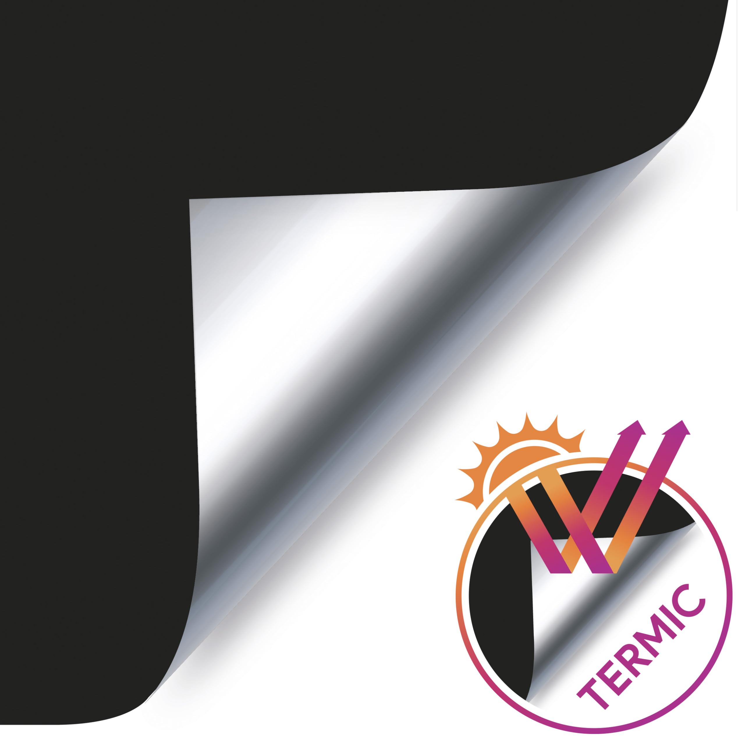 STORESDECO - Verdunkelungsrollo Klemmfix ohne Bohren, Klemmrollo Blackout Thermo, Rollo Blickdicht einfache Montage, Ideal für Flügelfenster | Easy Fix Thermo, Schwarz, 150 cm x 180 cm