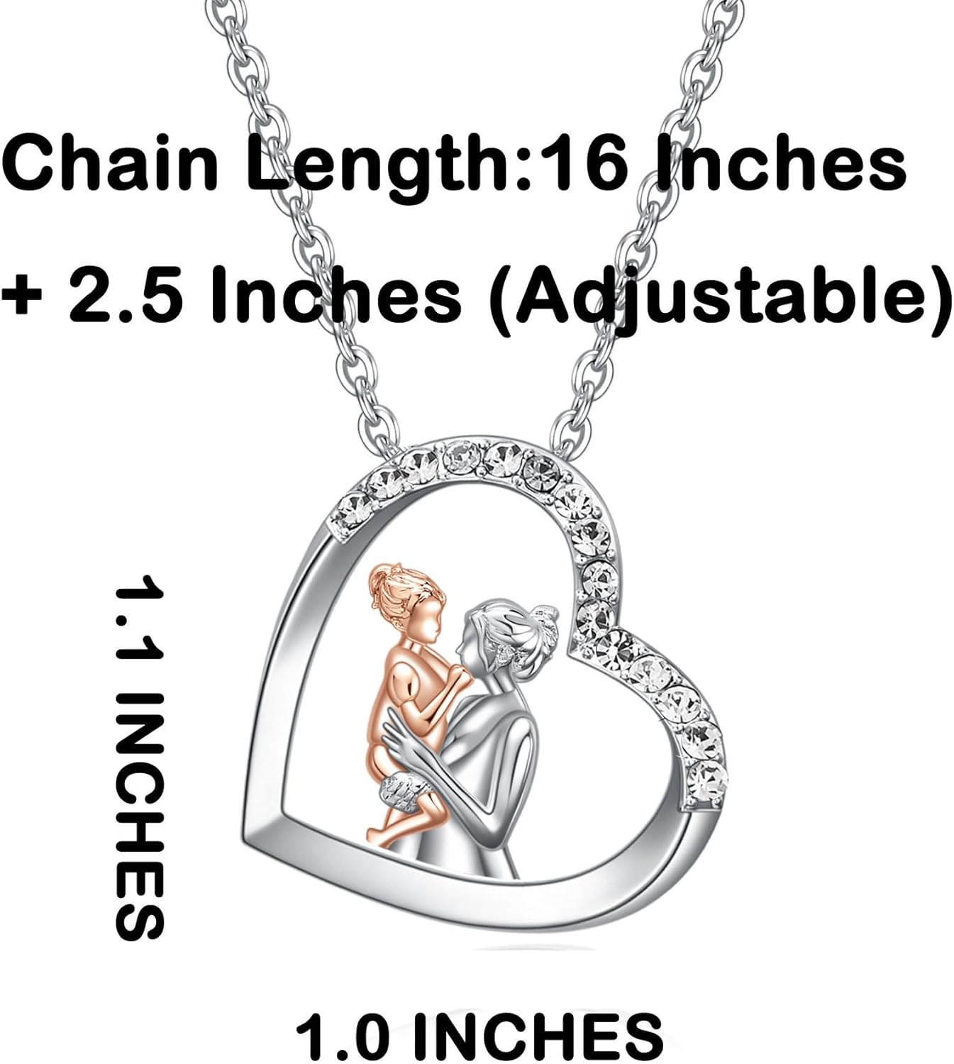 Mother Daughter Necklace Jewelry-Mom and Daughter Gifts-Mom Daughter Birthday Christmas Mothers Day Valentines Gifts - Image 4