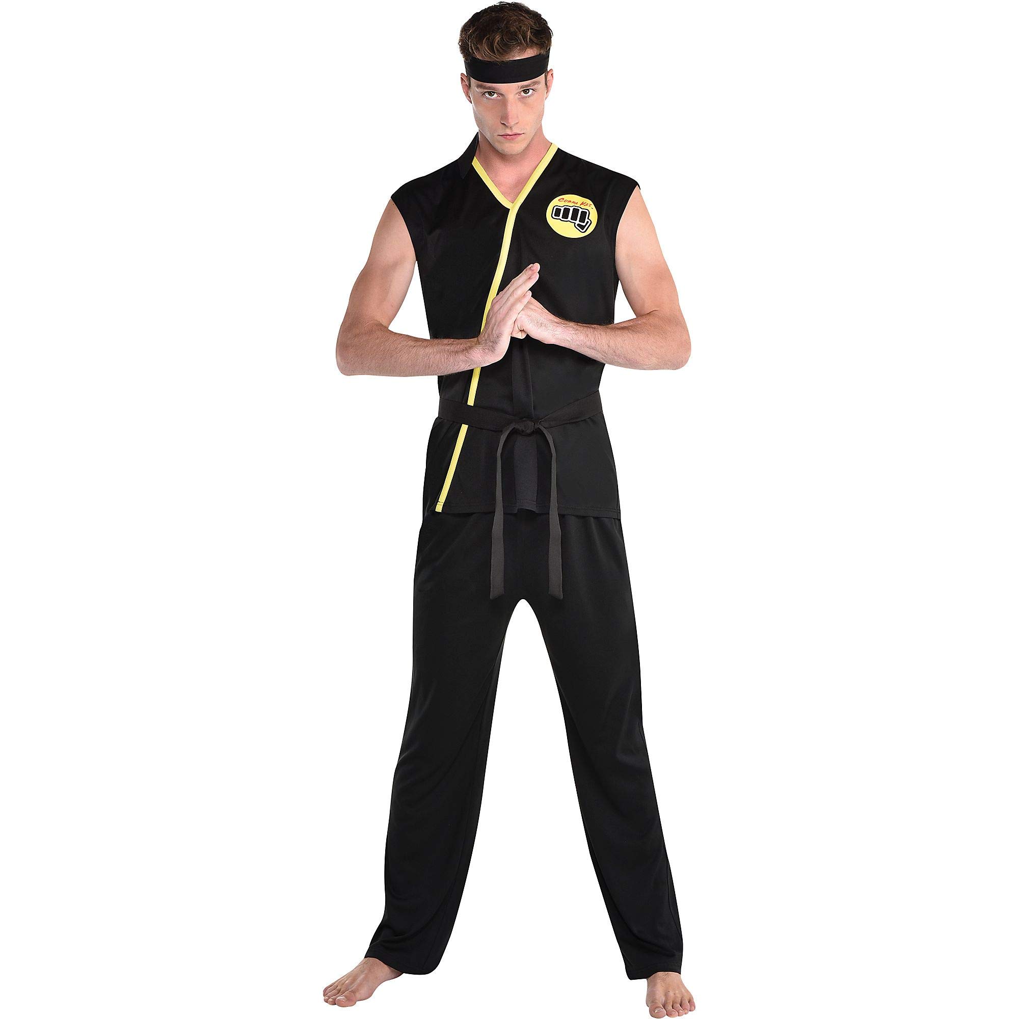 Buy Party City Cobra Kai Halloween Costume for Adults, Standard Size