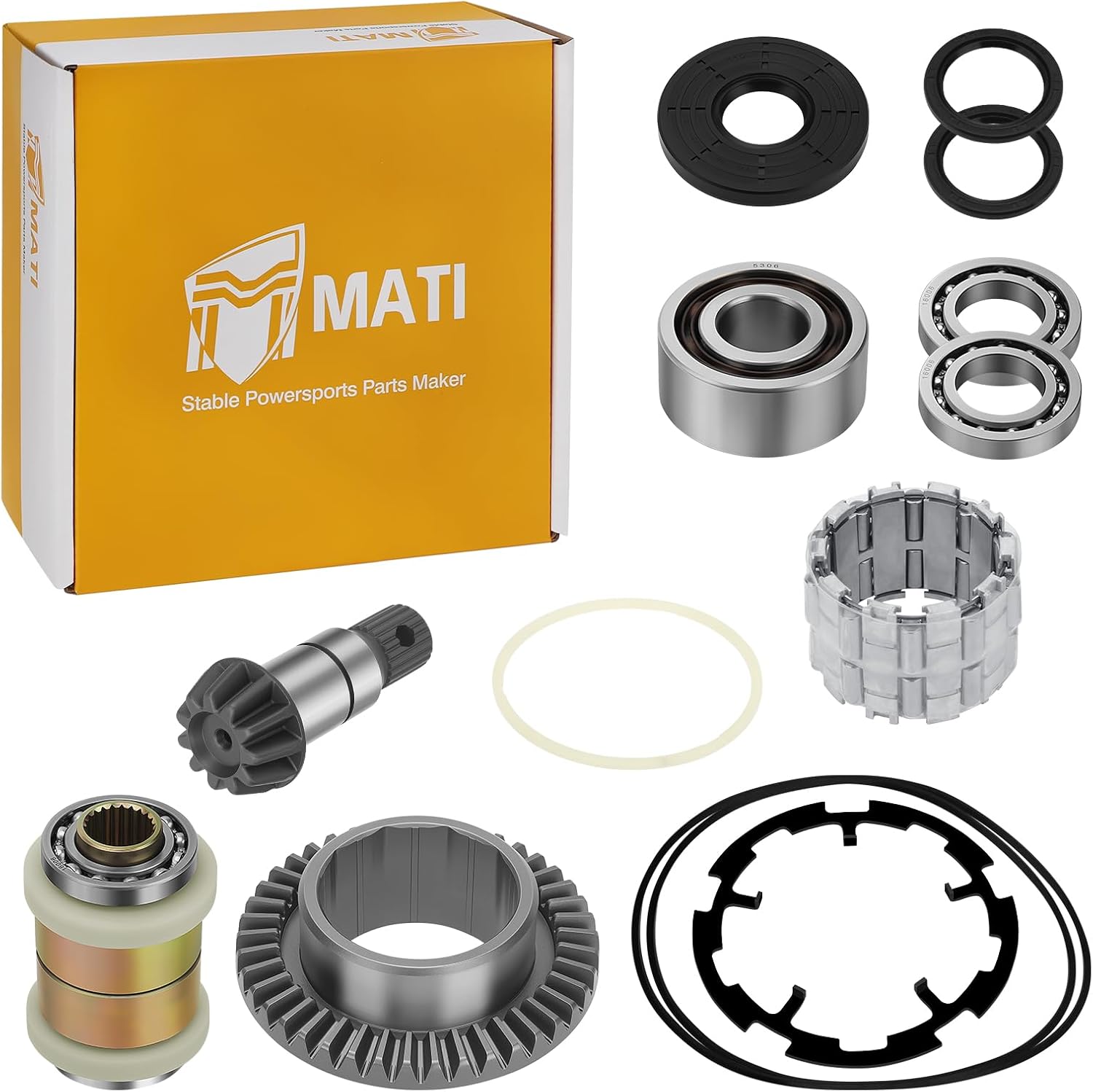 Front Differential Ring & Pinion Gear Set Hub w/Roll Cage Armature Plate For Polaris RZR 570 800 900 Ranger 570 900 Crew 1000 Sportsman ACE 325 570 1000 2011-2025 3235441 3239381 3235174 3235171