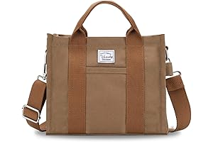 Minkars Mini Tote Bag for Women, Canvas Crossbody Purse