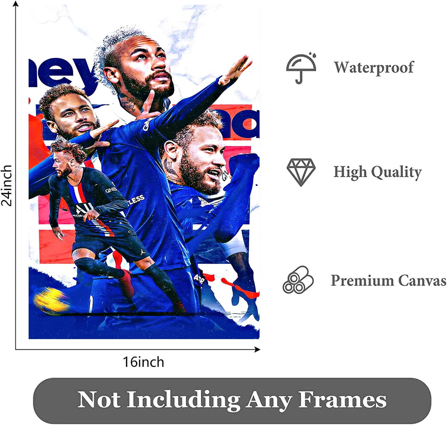 パリ・サンジェルマン ポスター Amazon.co.jp: ネイマールポスター キャンバス ウォールアートプリント