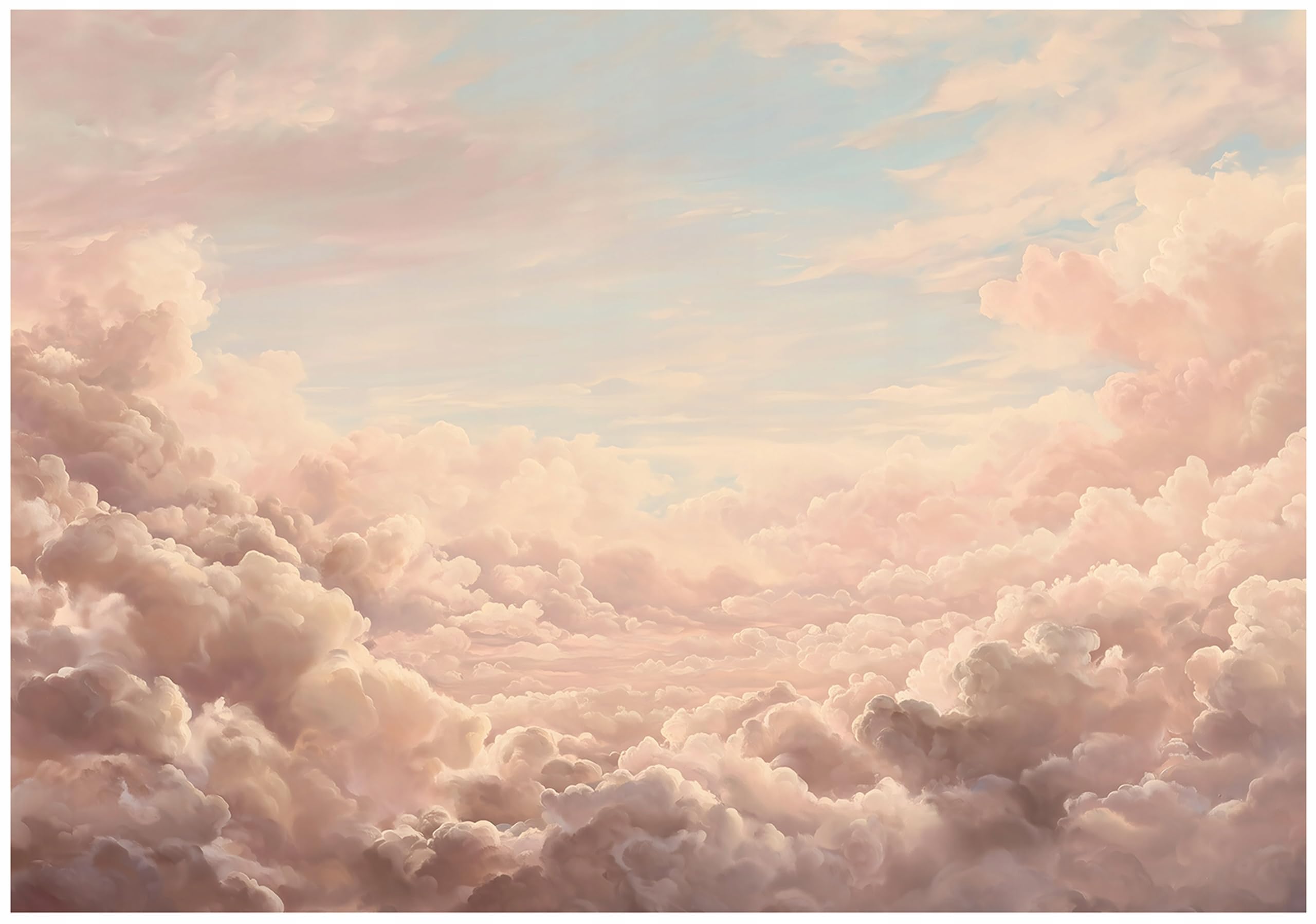 WallArena Vlies Fototapete, Wolken, 400x280cm | Fototapeten - Tapeten - für Wohnzimmer Schlafzimmer - Vliestapete Wandtapete Tapete 3D Effekt- inkl. Kleister
