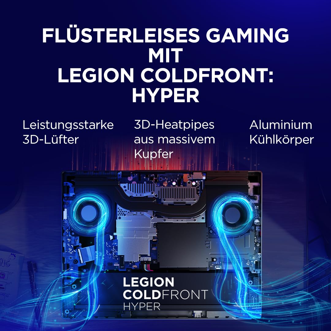 Lenovo Legion 5i Gaming AI Laptop | 15.1" WQXGA 165Hz OLED Display | NVIDIA GeForce RTX 5070 | Intel Core i7-13650HX | 32GB RAM | 1TB SSD | Win11 | QWERTZ | Eclipse Black | 3 Monate GamePass
