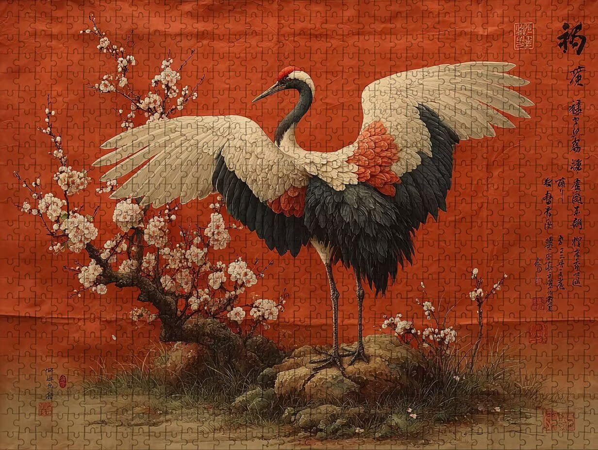 Bird Puzzle 4000 Pezzi Adulti, Puzzle Legno con Scatola 141x87cm, DIY Giochi Divertenti per Familiar, Idea Regalo Uomo e Donna, Squisita confezione Regalo, Estate Decorazioni Casa, (Flower) 2-4218