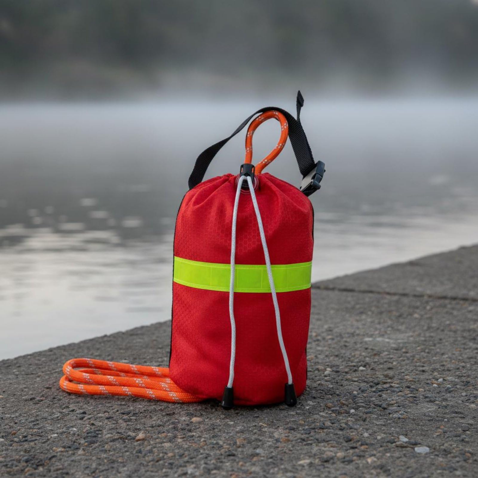 Rettungswurfbeutel Rettungsbeutel Wurfsack Schwimmseil Rettungsleine mit Reflektierender Markierung Wasserfestem Oxford Und Schwimmender Leine Schnell