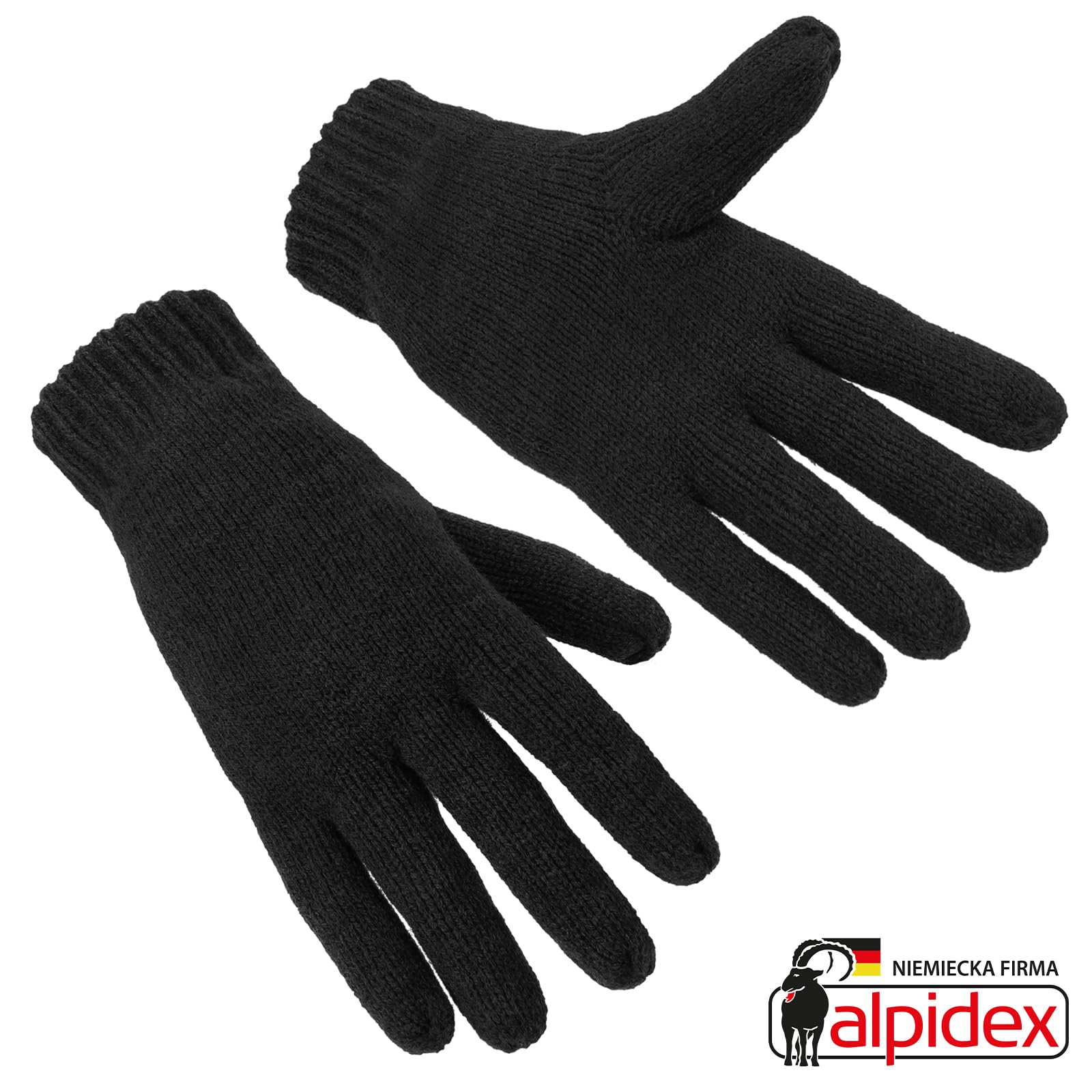 ALPIDEX Dziane Rękawice Termiczne Podszewka Thinsulate Ciepłe Zimowe Sporty Rękawiczki Dzianiny Przyjazne dla skóry Oddychające 3M Unisex Damskie Mężczyźni