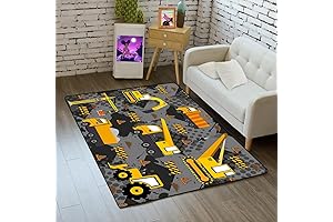 3 x 2 Feet Construction Rugs Construction Rugs for Boys Room -...